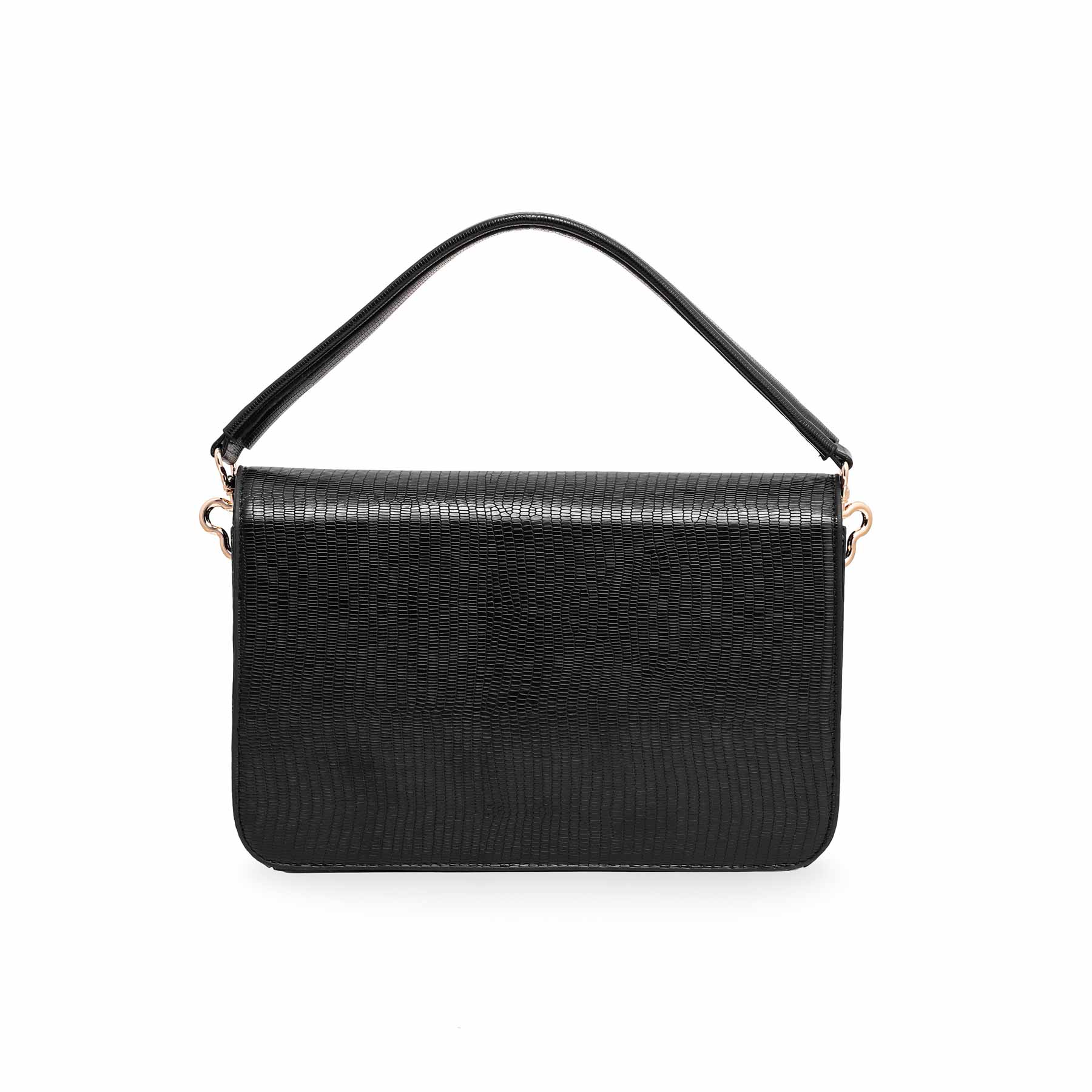 Black Formal Shoulder Bag P55560 - Image 3