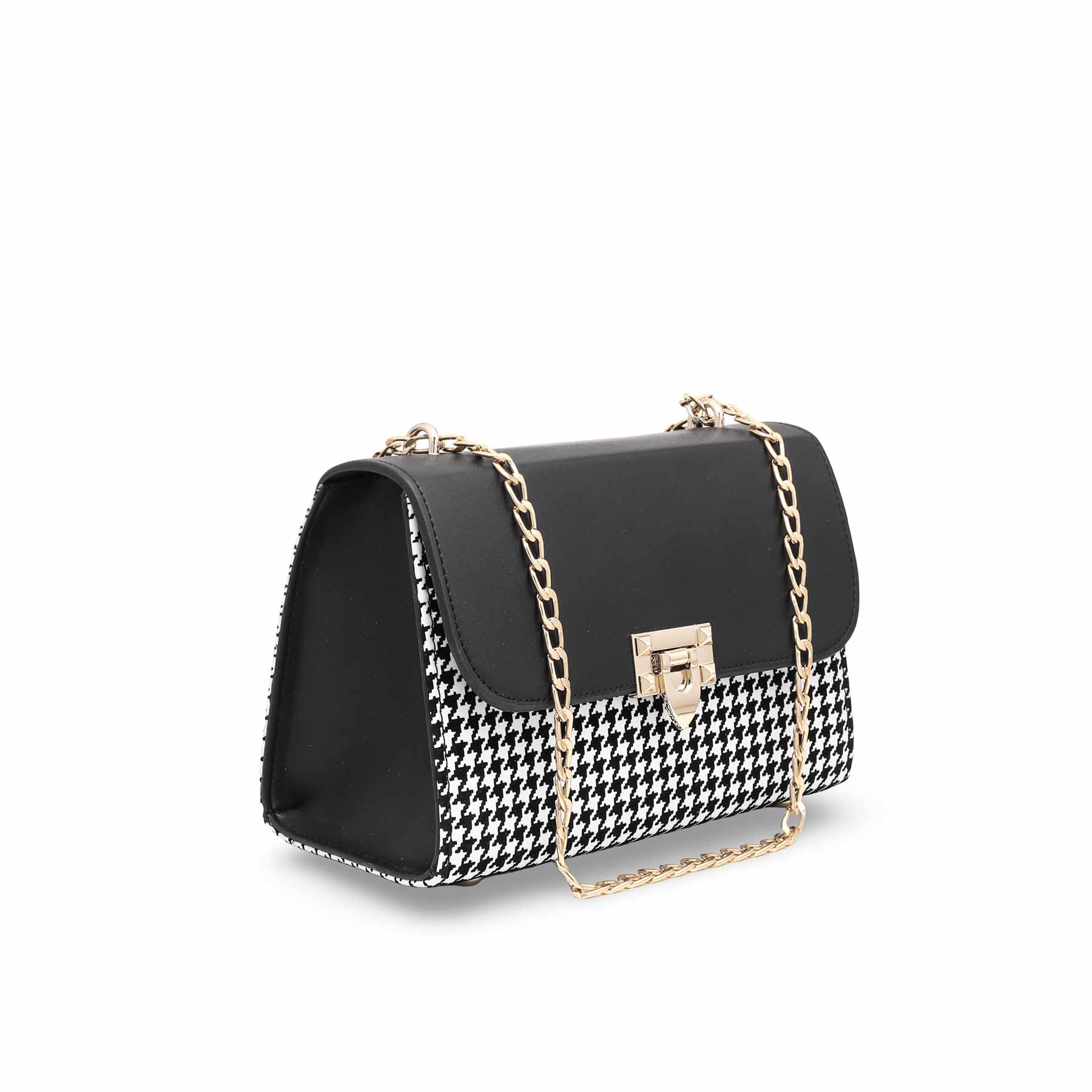 Black Formal Shoulder Bag P55656 - Image 2