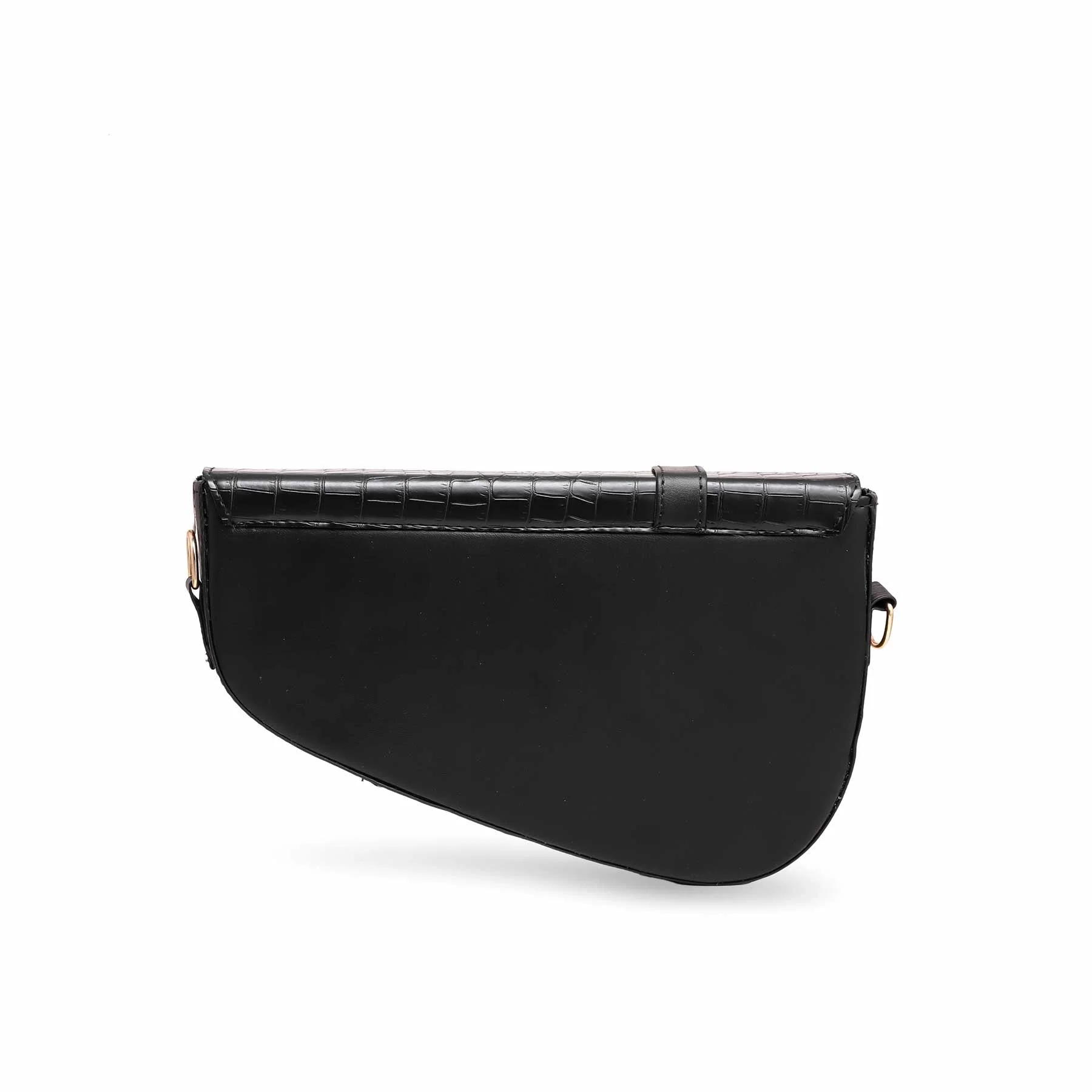 Black Formal Shoulder Bag P56095 - Image 3