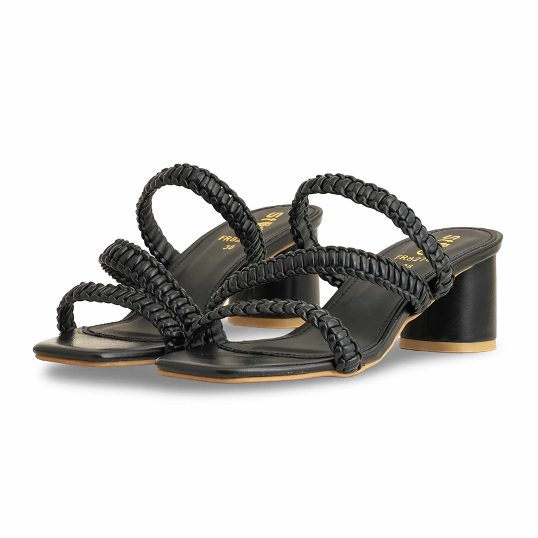Black Formal Slipper For Ladies FR8276 - Image 3