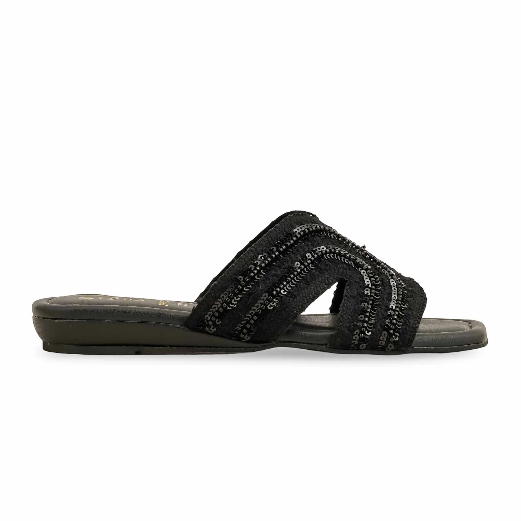 Black Formal Slipper For Ladies FR8338 - Image 2