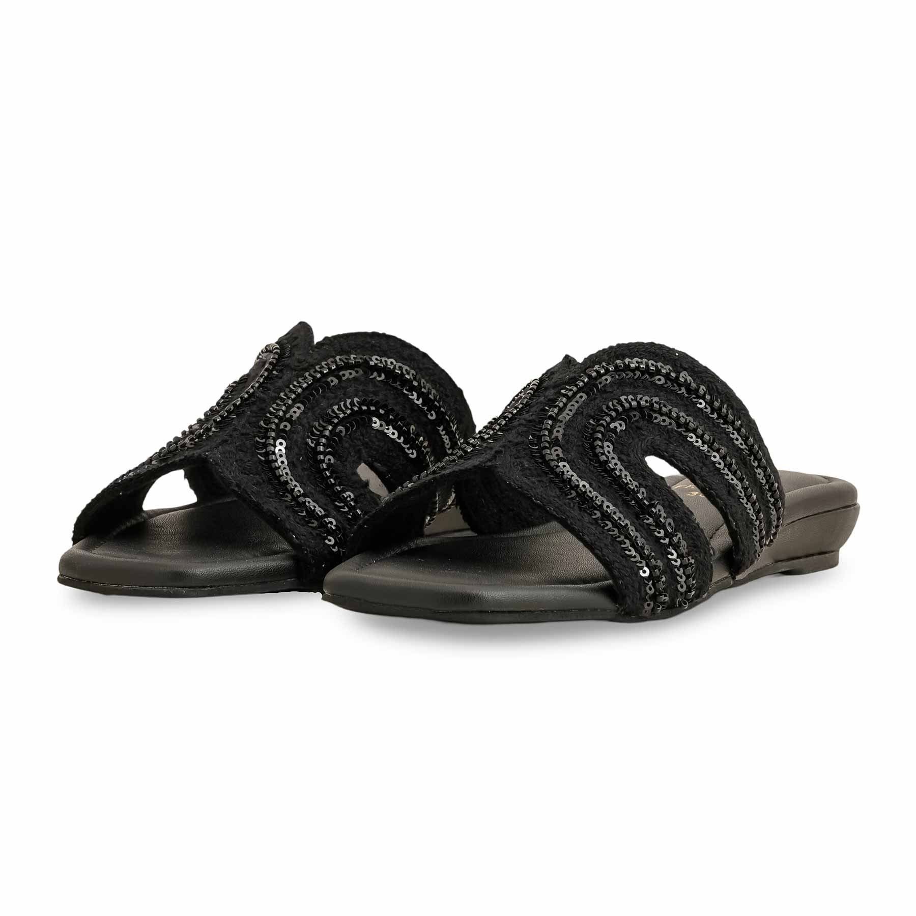 Black Formal Slipper For Ladies FR8338 - Image 3
