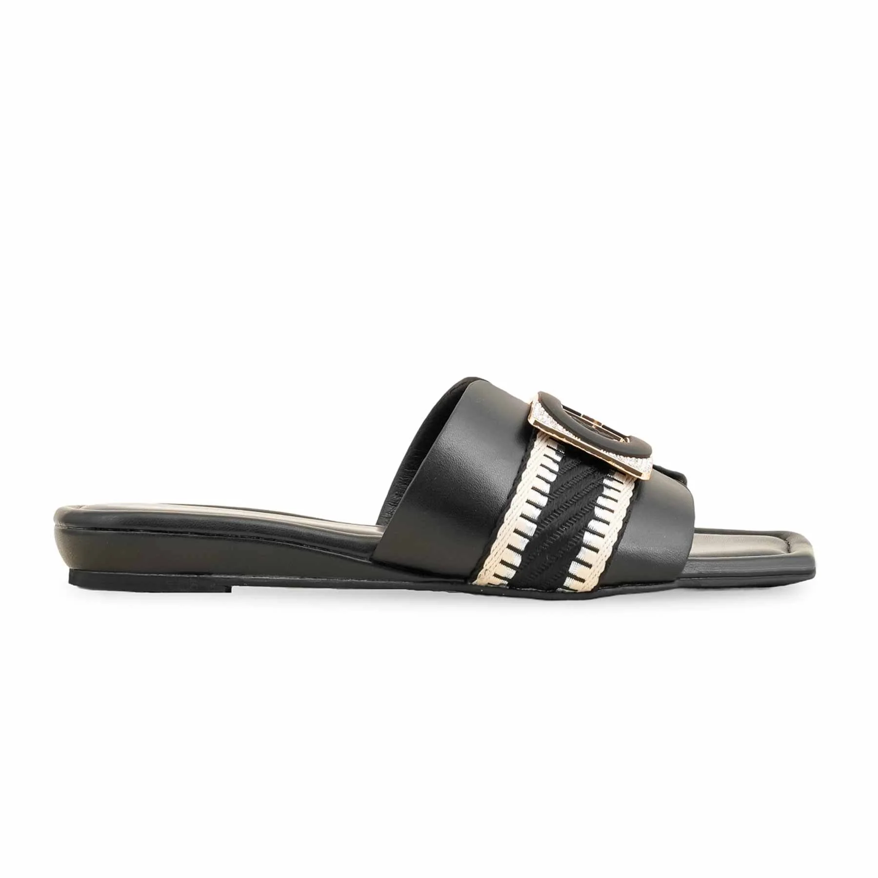 Black Formal Slipper For Ladies FR8362 - Image 2