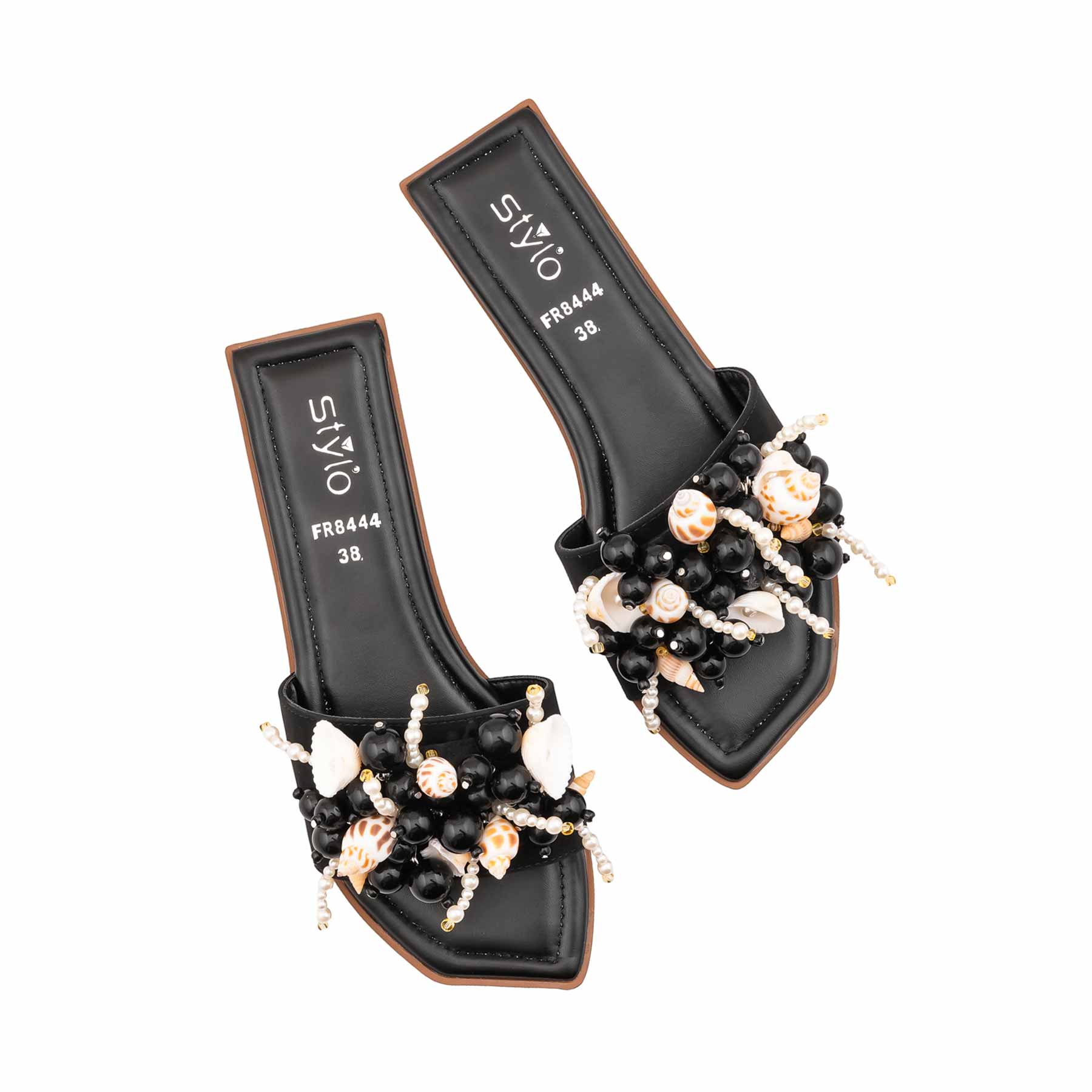 Black Formal Slipper For Ladies FR8444 - Image 5