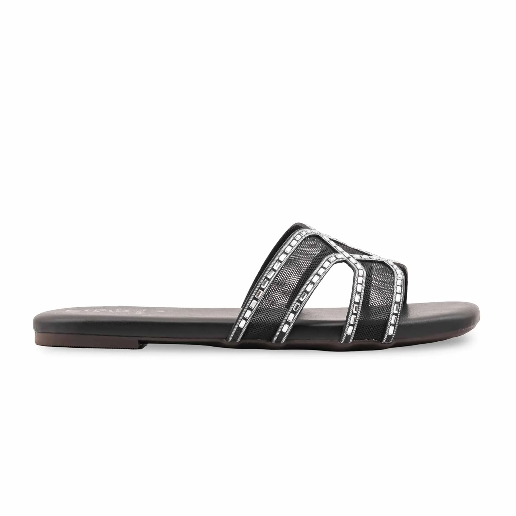 Black Formal Slipper For Ladies FR8458 - Image 2