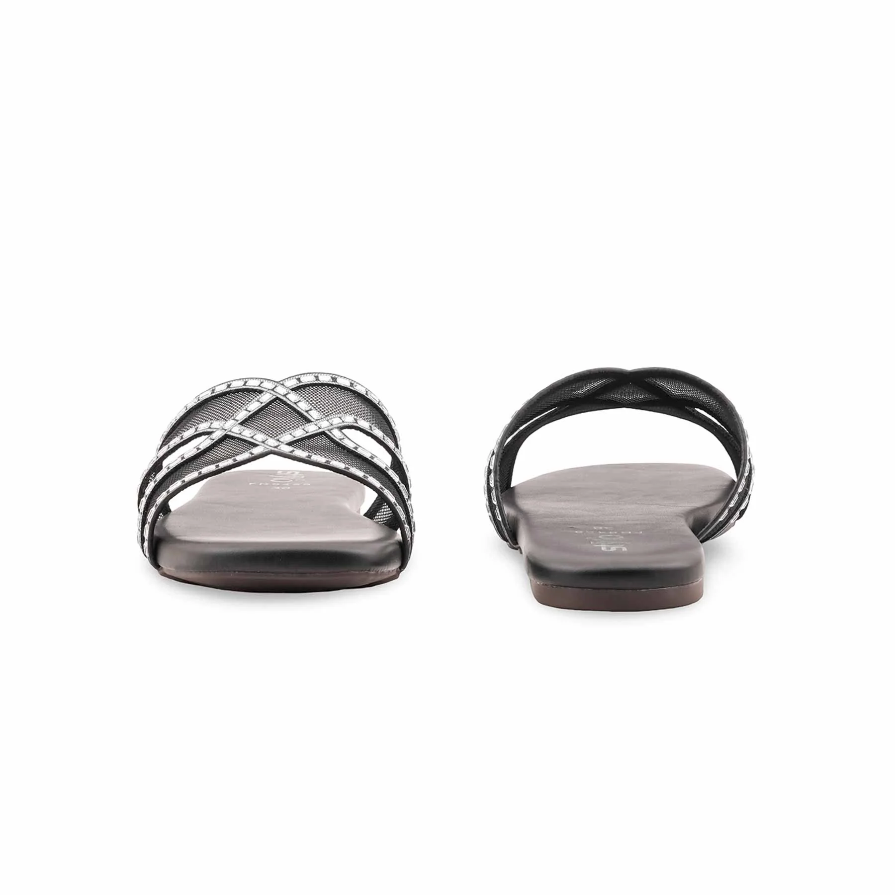Black Formal Slipper For Ladies FR8458 - Image 4
