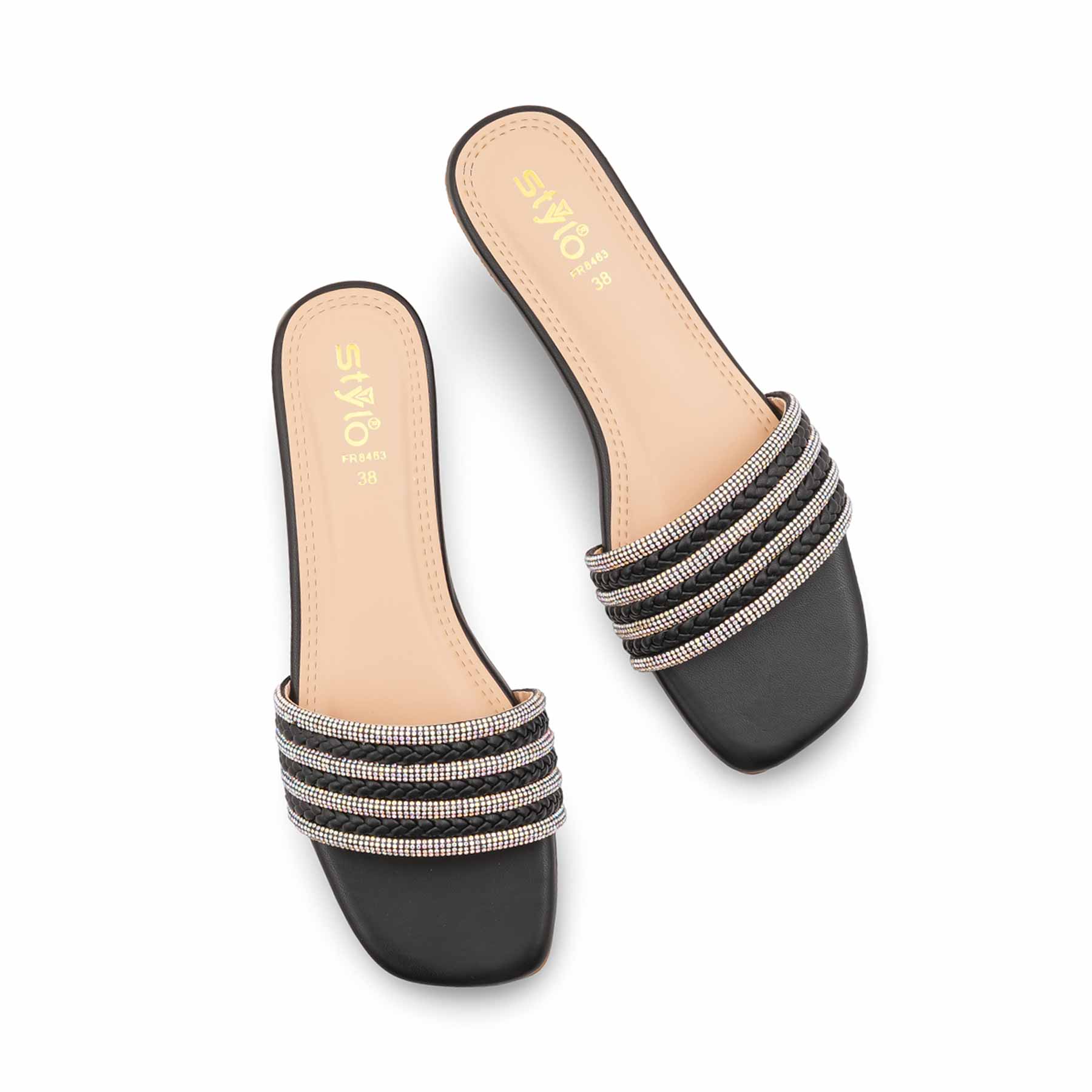 Black Formal Slipper For Ladies FR8463 - Image 5
