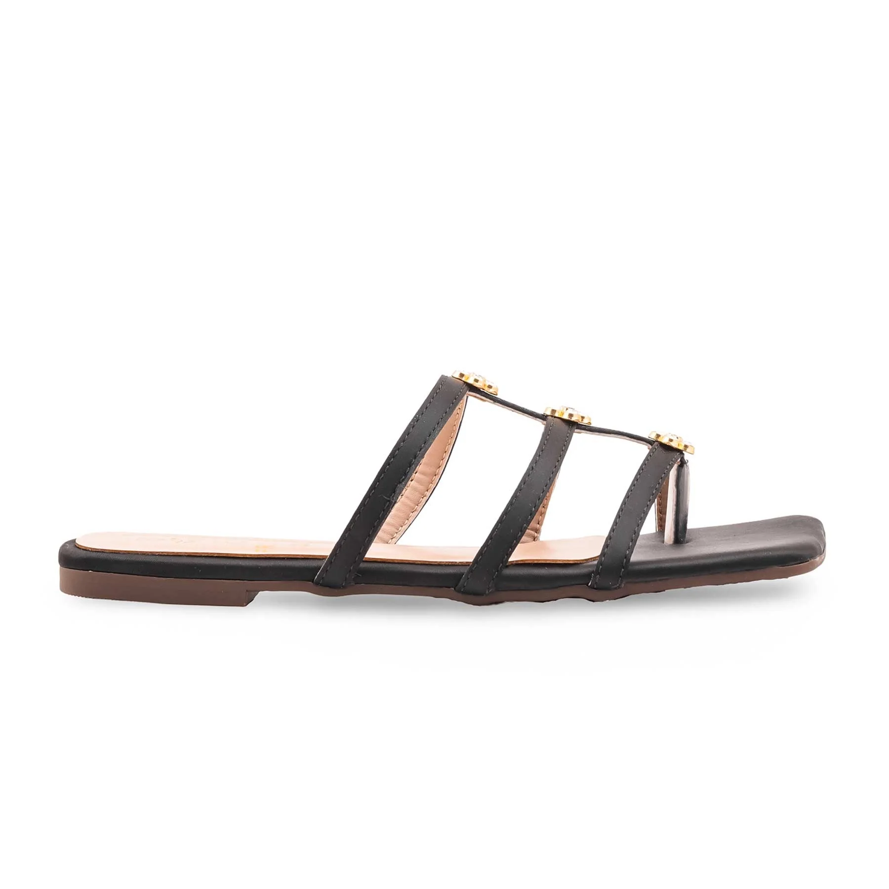 Black Formal Slipper For Ladies FR8491 - Image 2