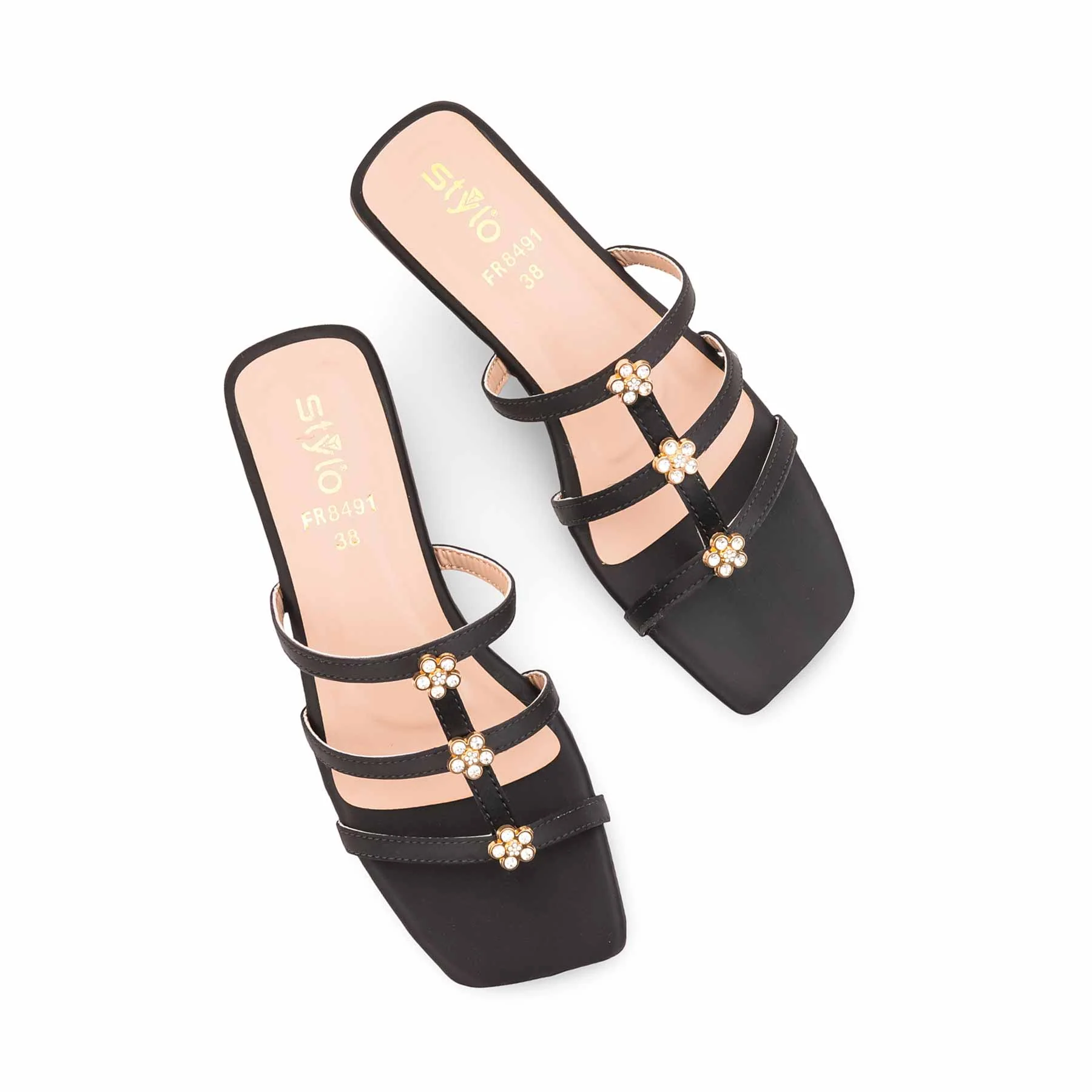Black Formal Slipper For Ladies FR8491 - Image 5