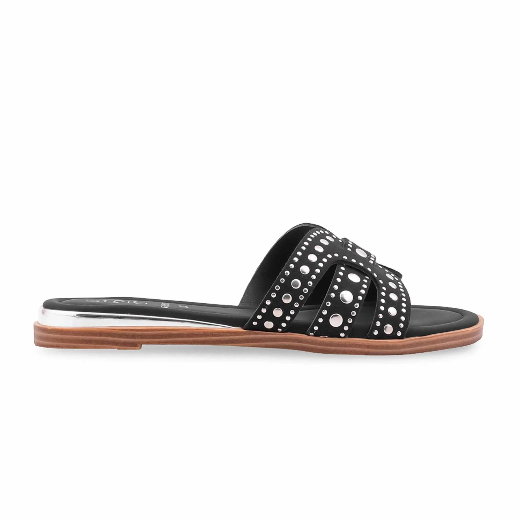 Black Formal Slipper For Ladies FR8537 - Image 2