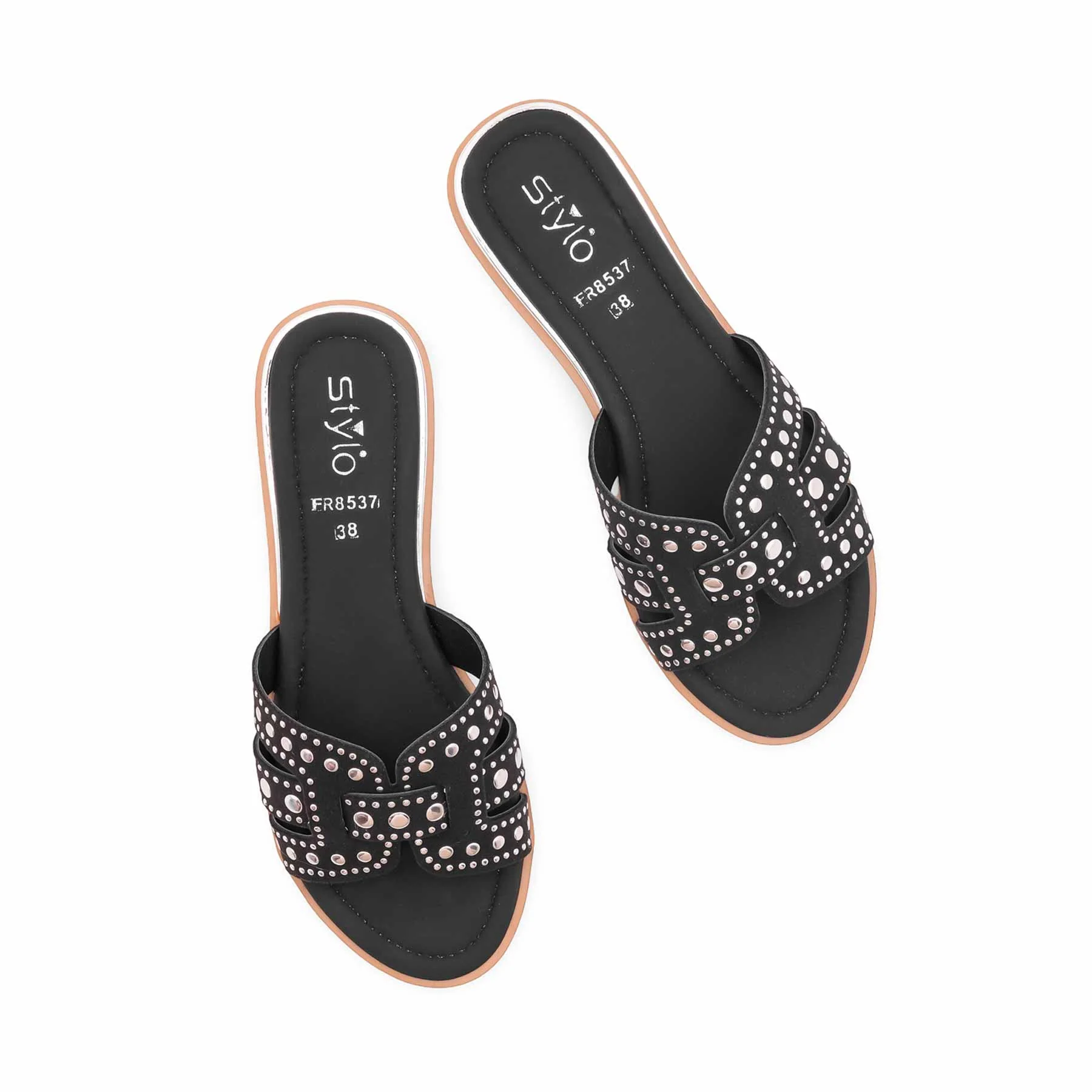 Black Formal Slipper For Ladies FR8537 - Image 5