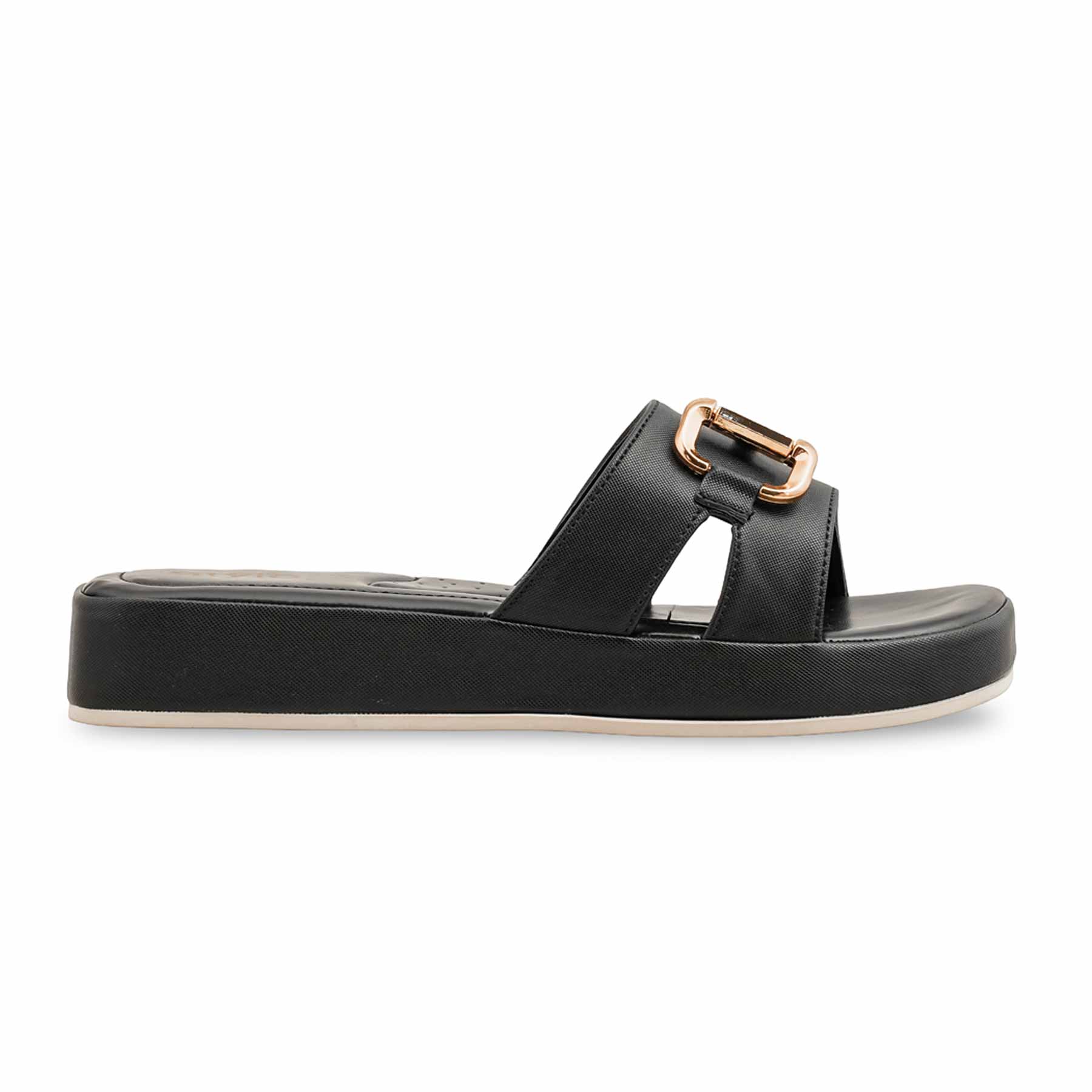Black Formal Slipper For Ladies PU0426 - Image 2