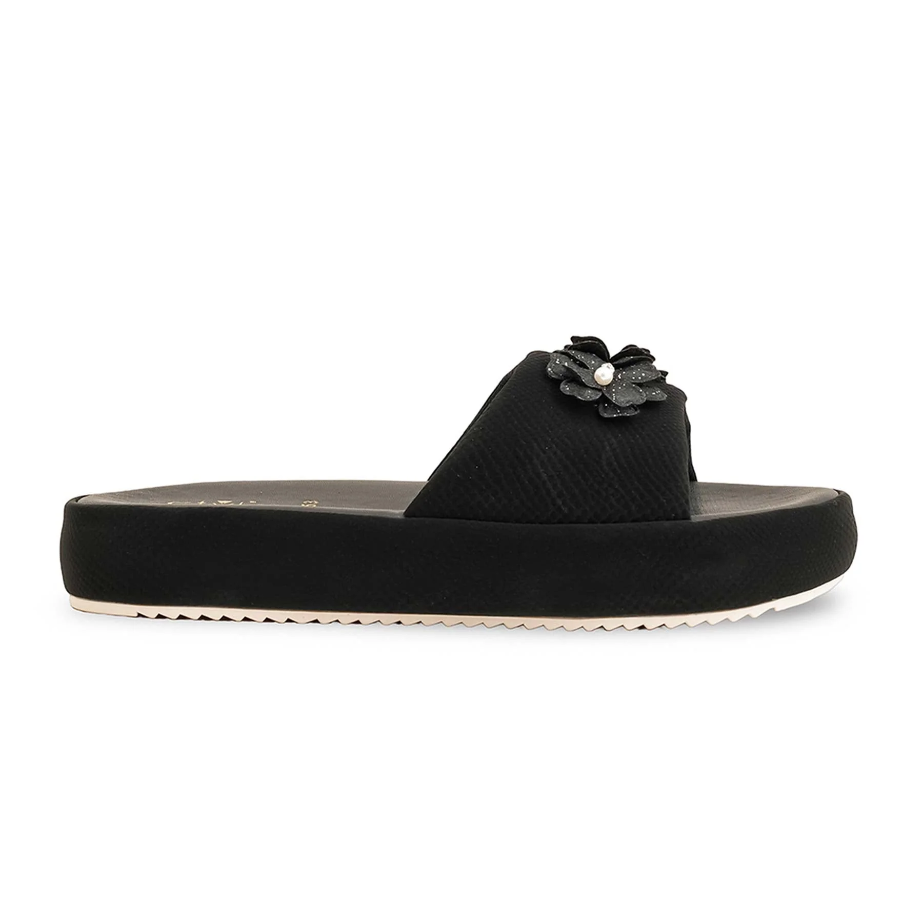 Black Formal Slipper For Ladies PU0453 - Image 2