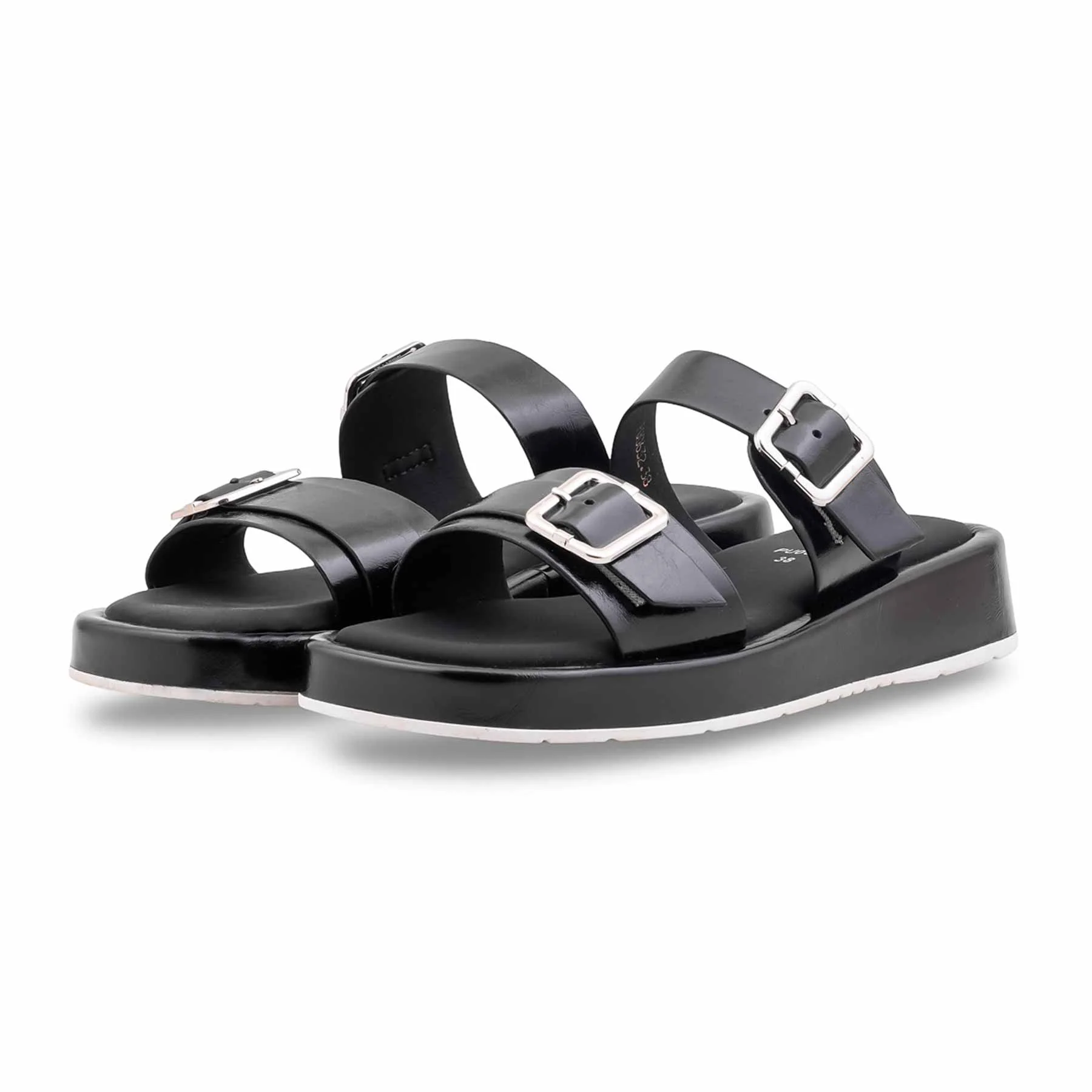 Black Formal Slipper For Ladies PU0632 - Image 3