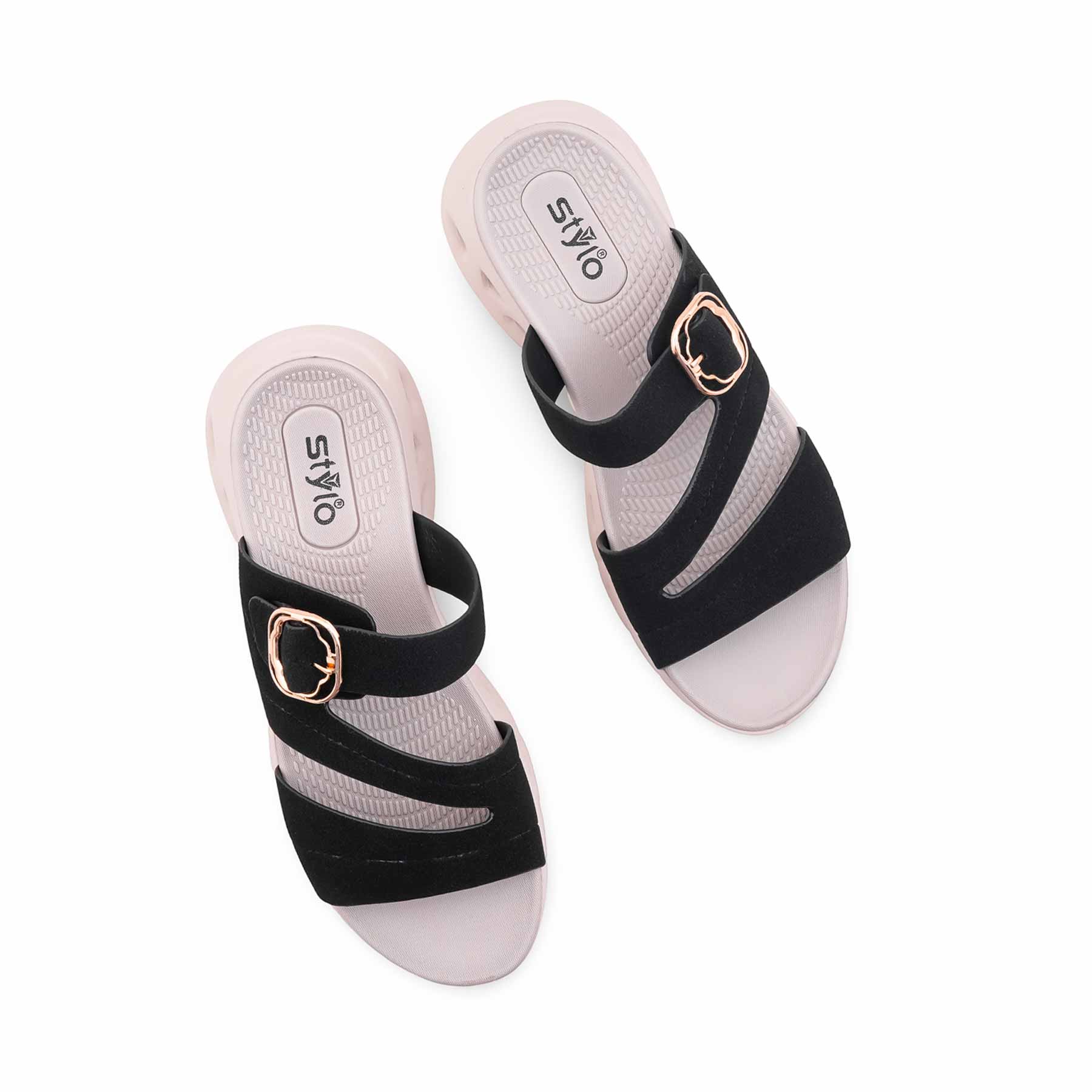 Black Formal Slipper For Ladies PU0779 - Image 5