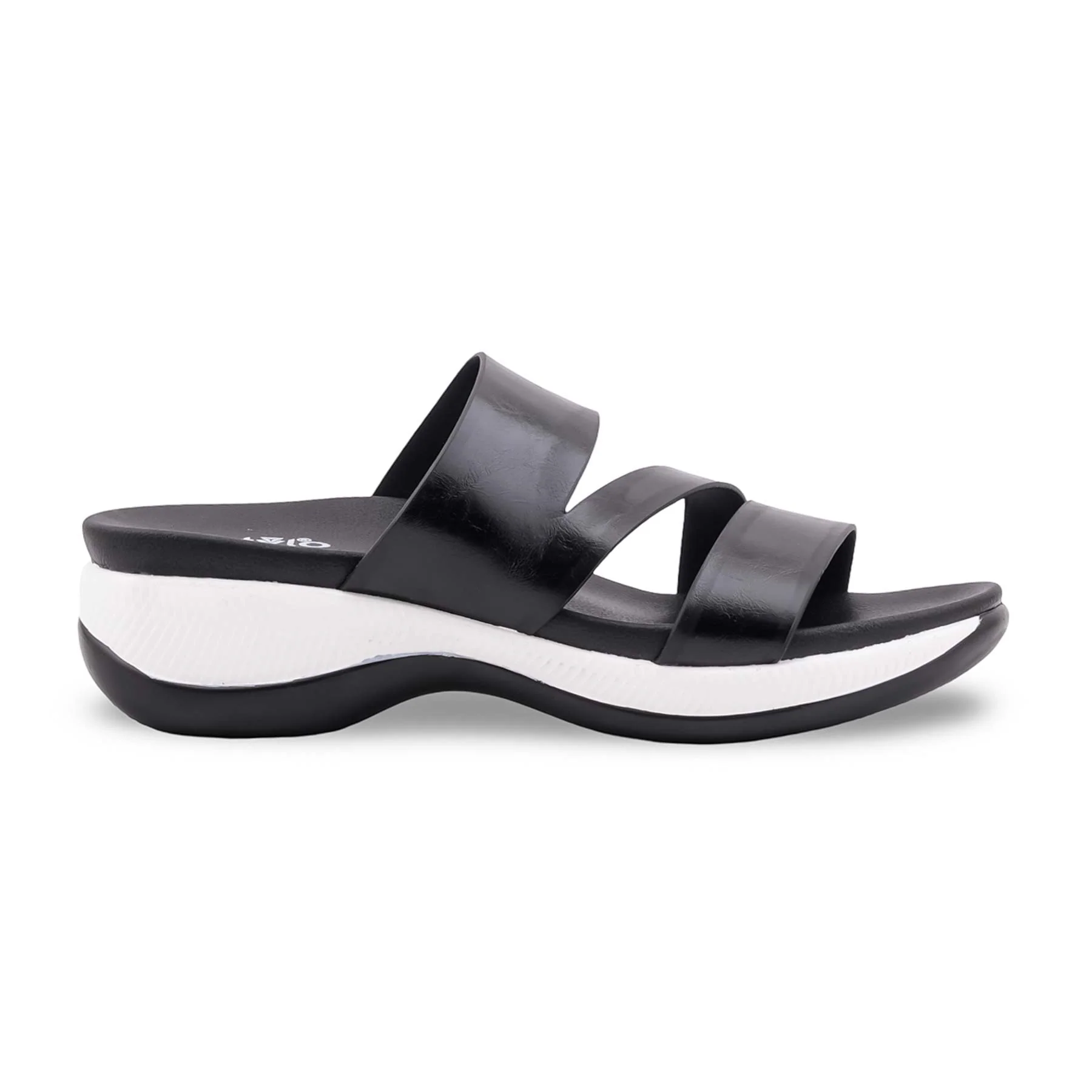 Black Formal Slipper For Ladies PU0859 - Image 2
