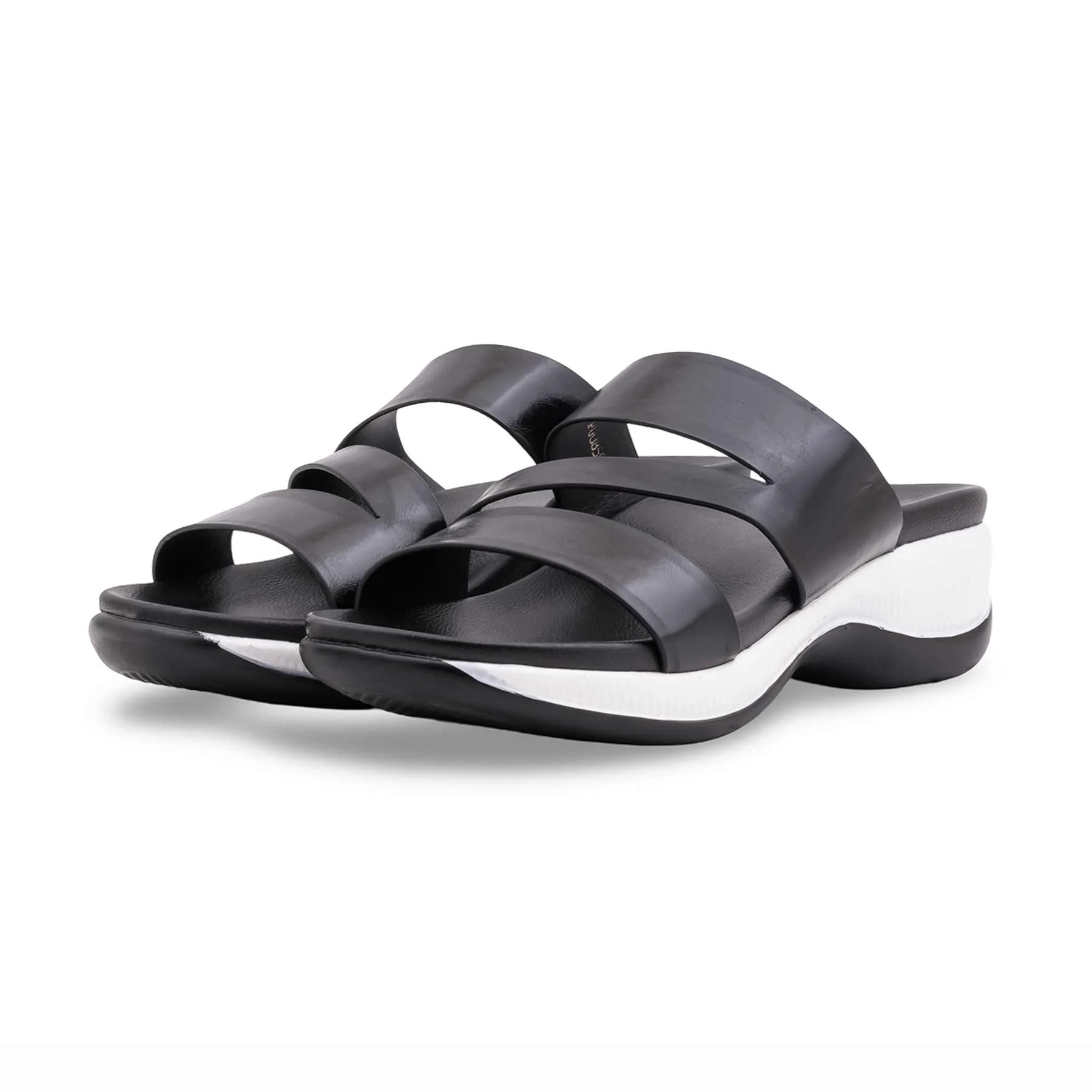 Black Formal Slipper For Ladies PU0859 - Image 3
