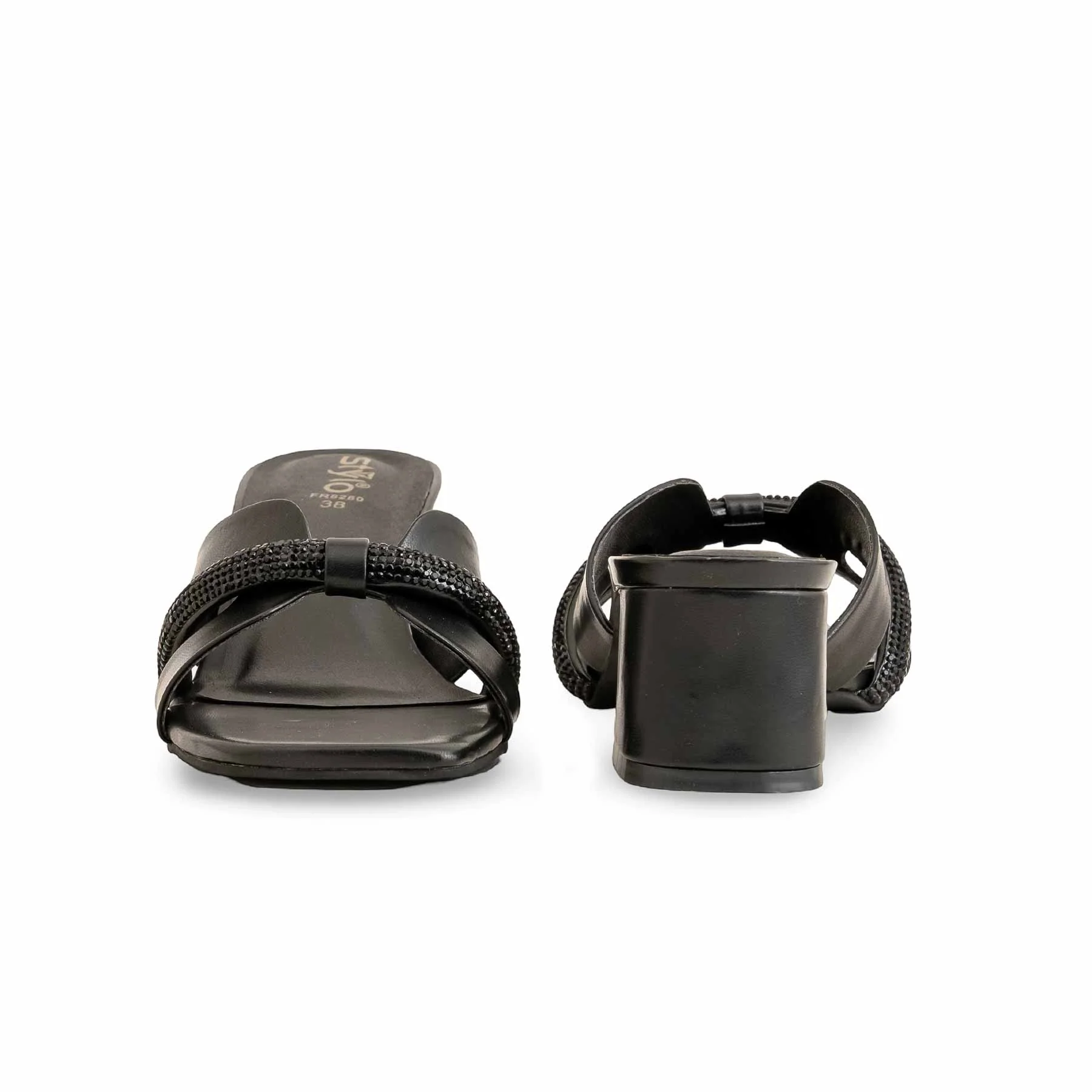 Black Formal Slipper For Women FR8280 - Image 4