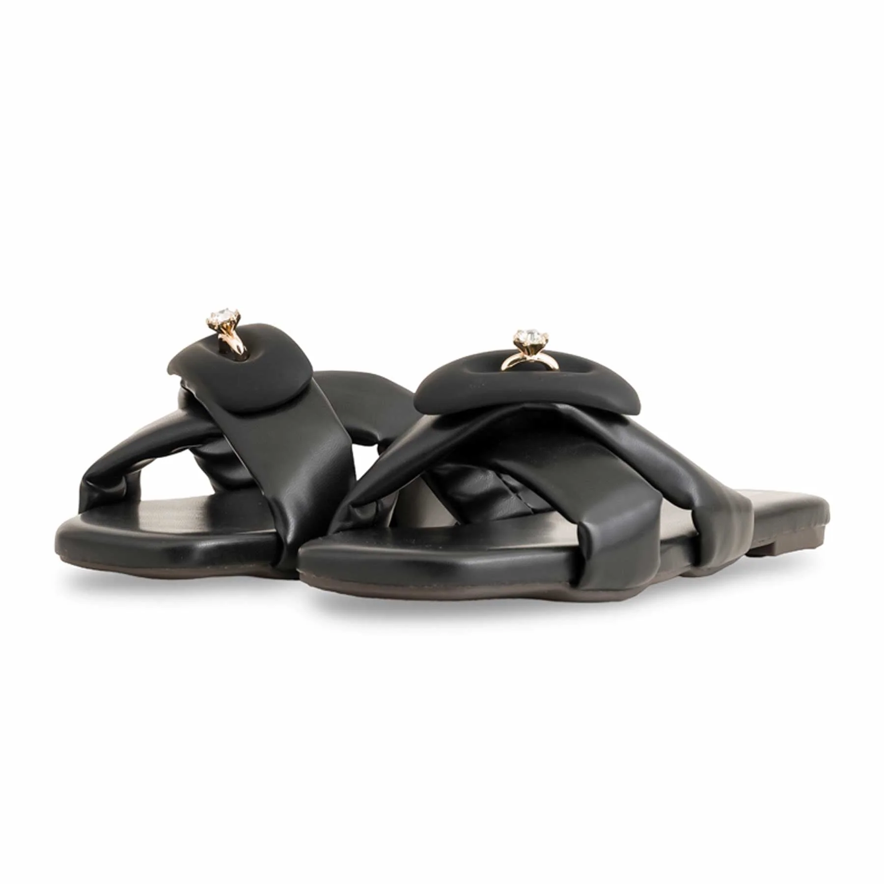Black Formal Slipper For Women FR8296 - Image 3