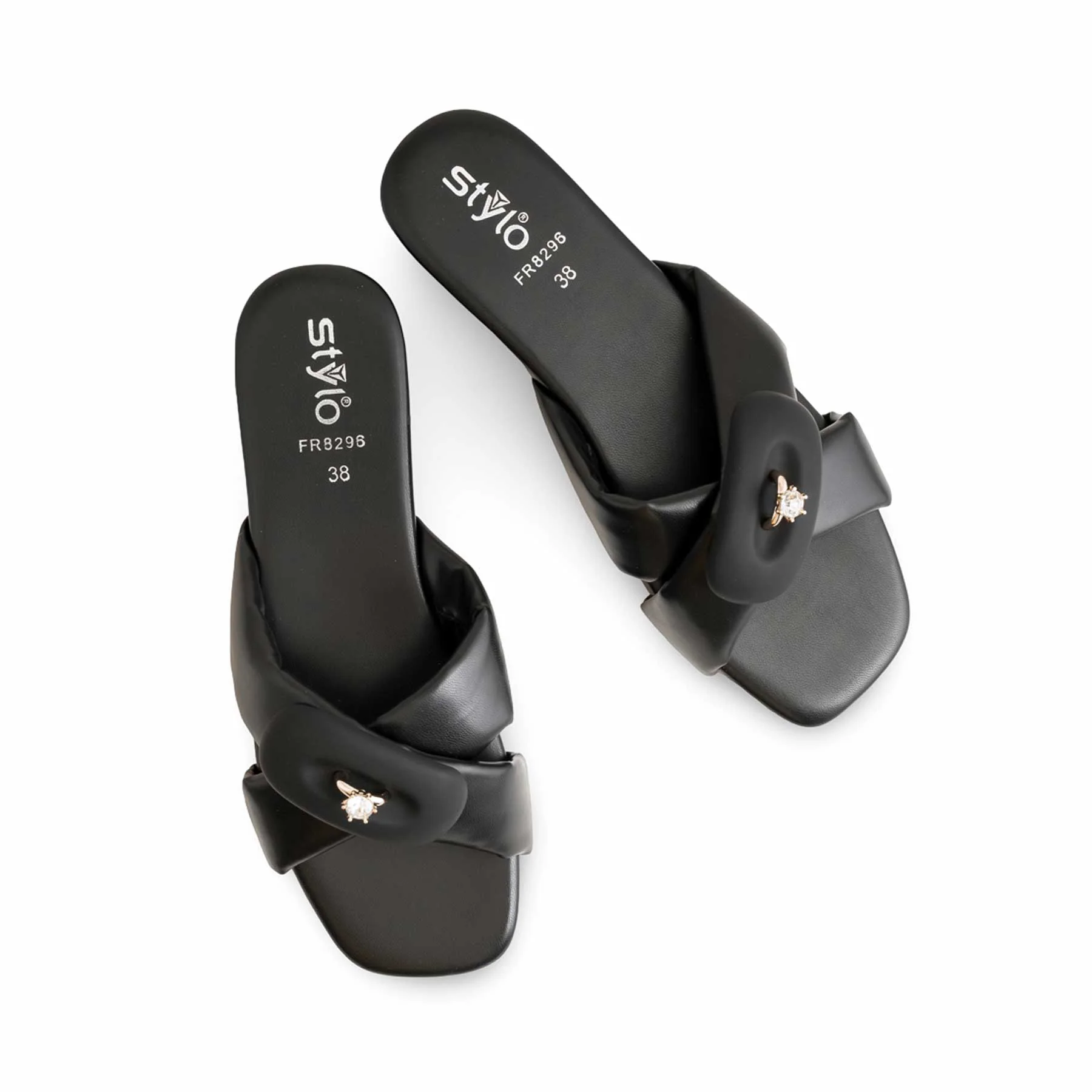 Black Formal Slipper For Women FR8296 - Image 5