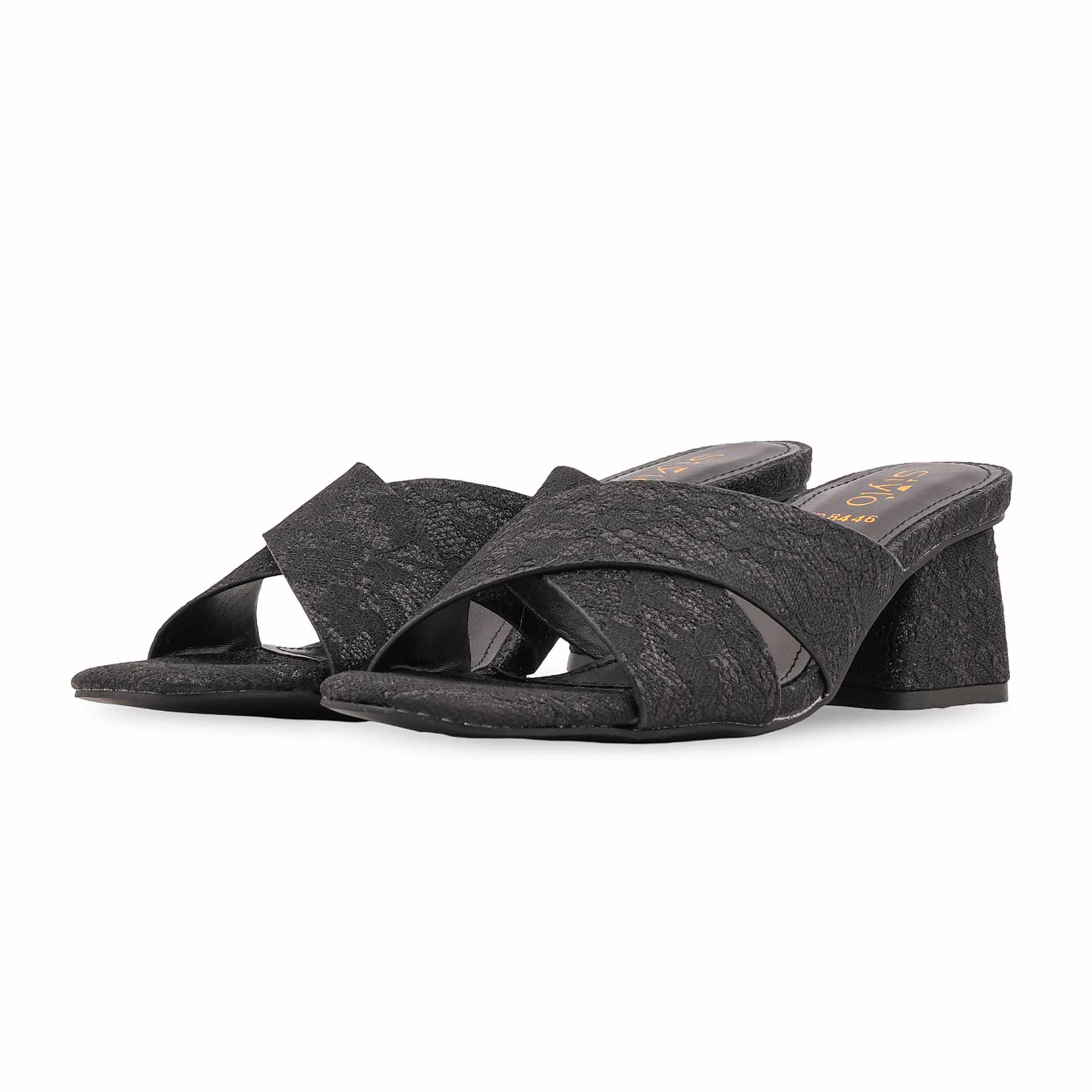 Black Formal Slipper For Women FR8446 - Image 3