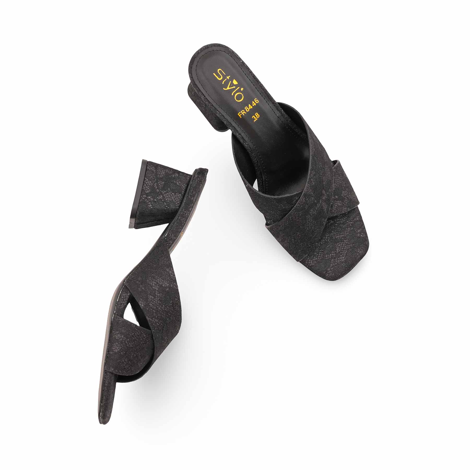 Black Formal Slipper For Women FR8446 - Image 5