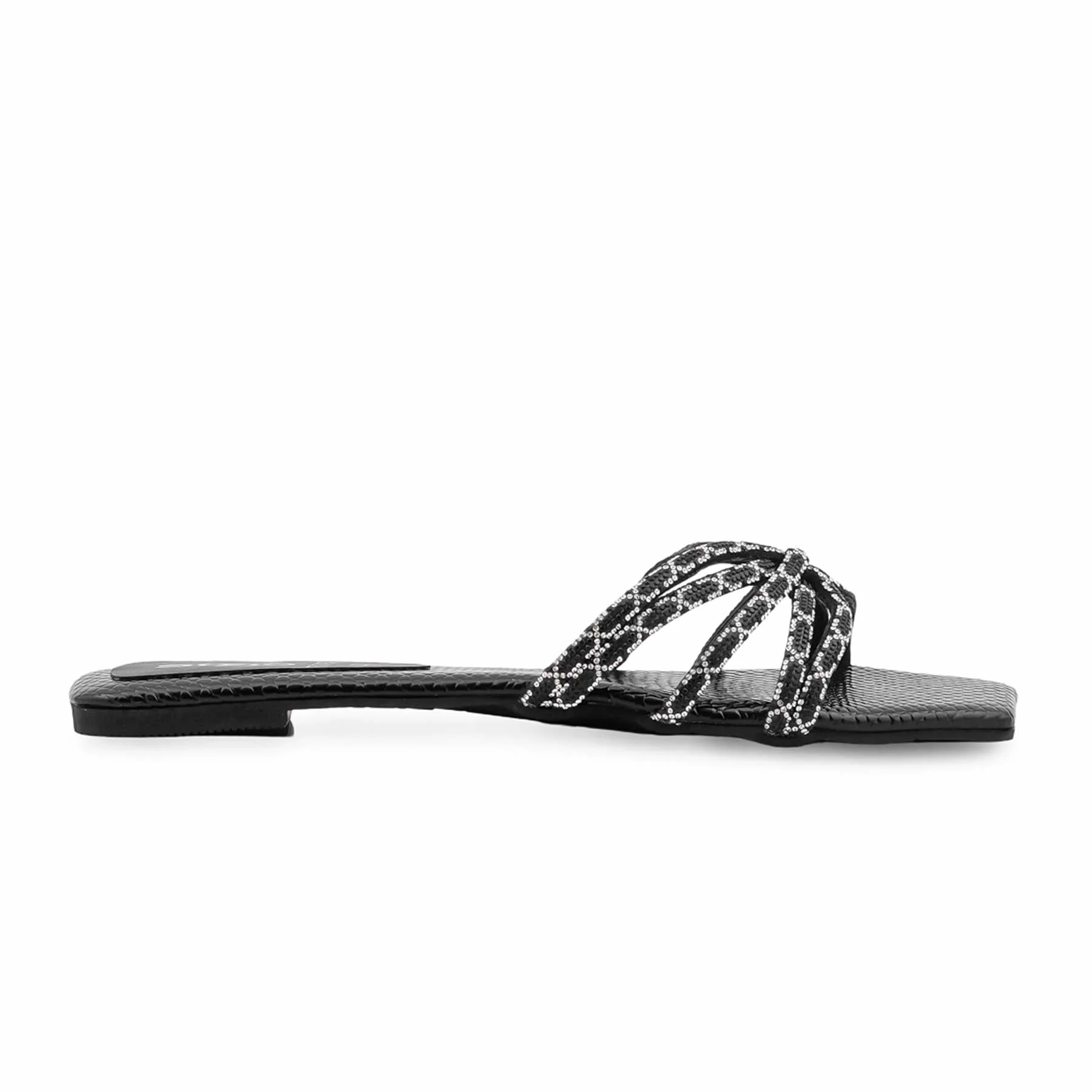 Black Formal Slipper For Women FR8485 - Image 2