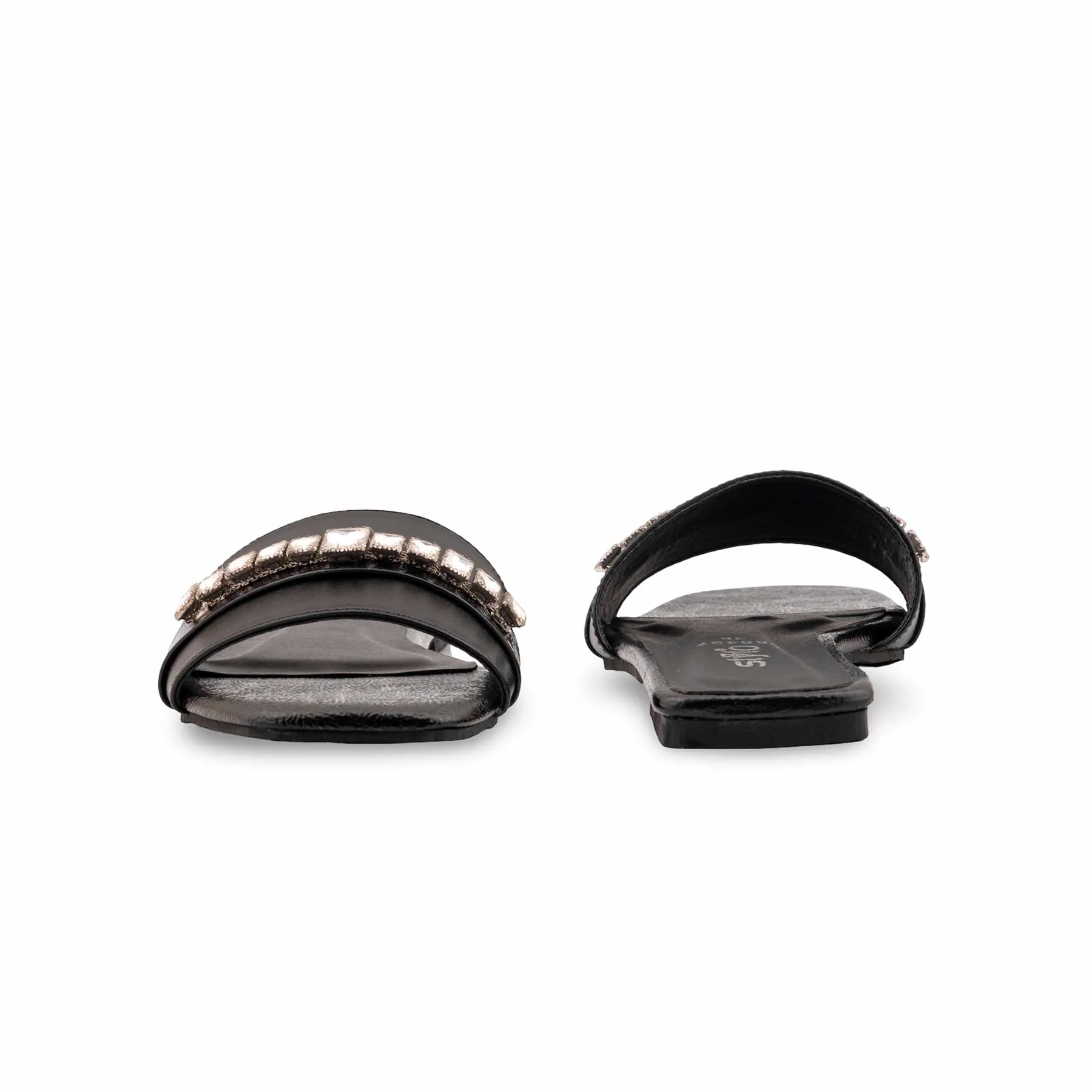 Black Formal Slipper For Women FR8487 - Image 4