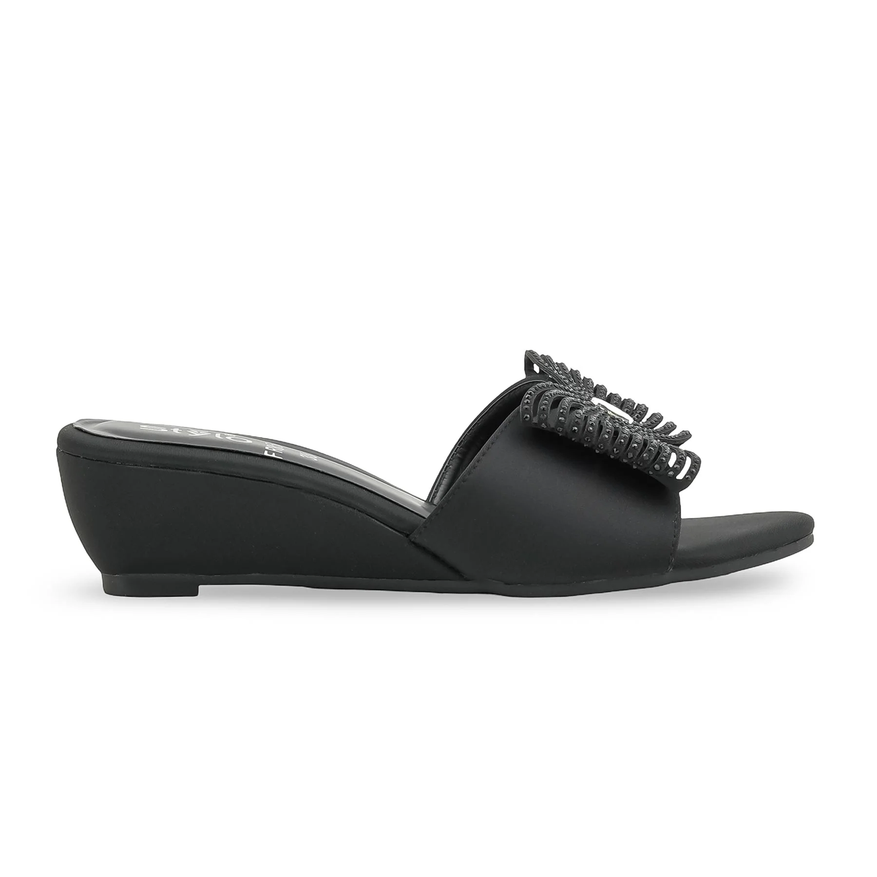 Black Formal Slipper For Women FR8502 - Image 2