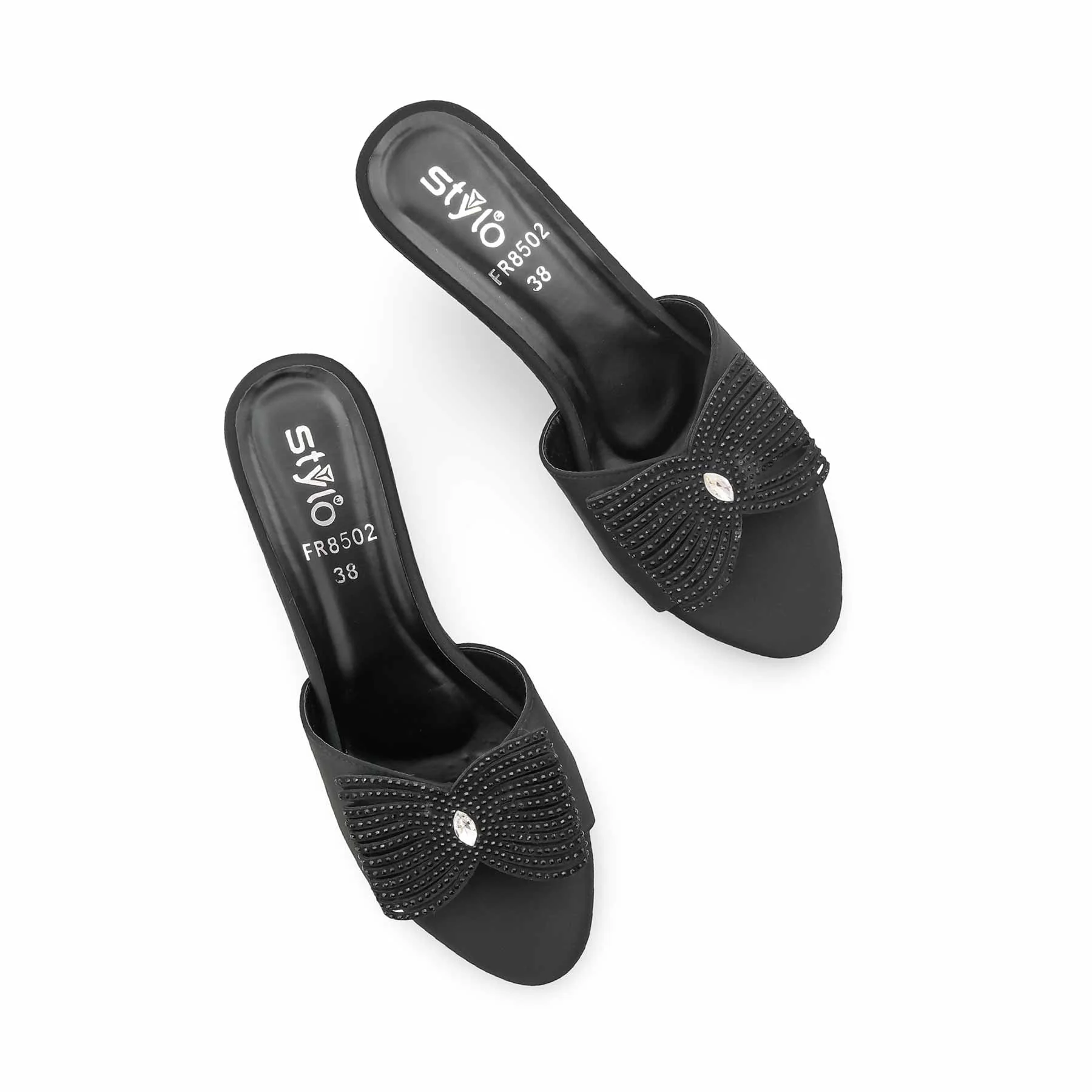 Black Formal Slipper For Women FR8502 - Image 5