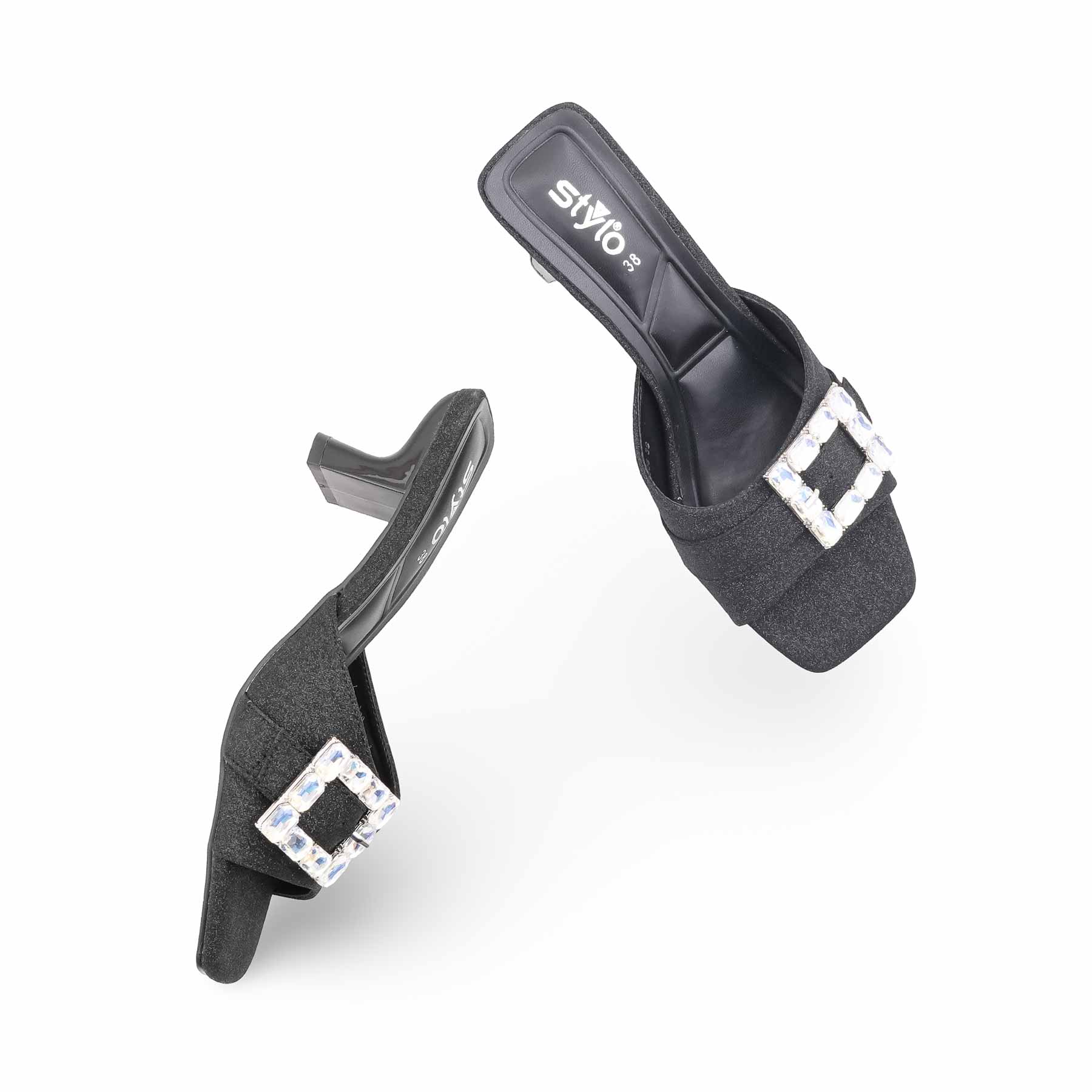 Black Formal Slipper For Women FR8508 - Image 5