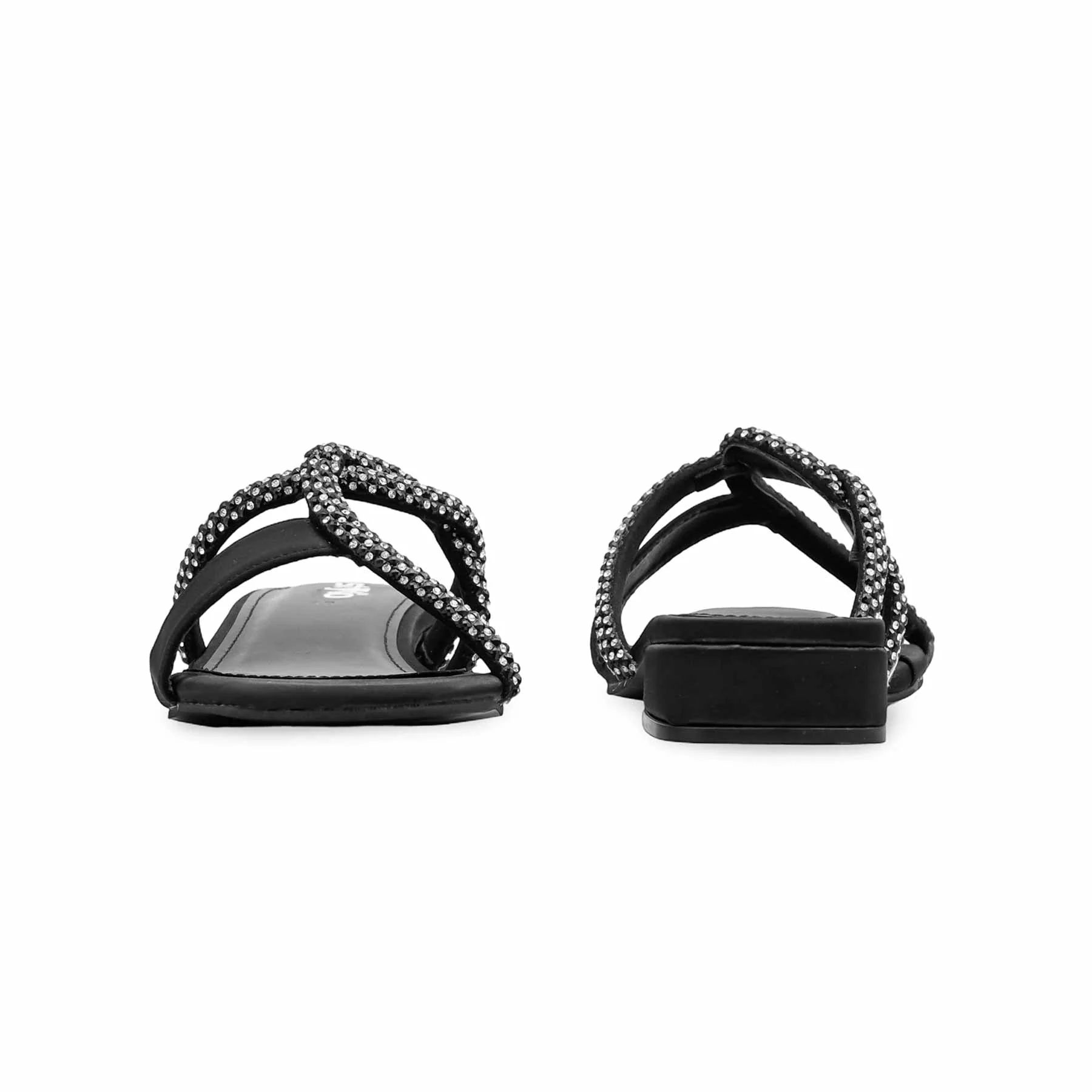 Black Formal Slipper For Women FRS007 - Image 4