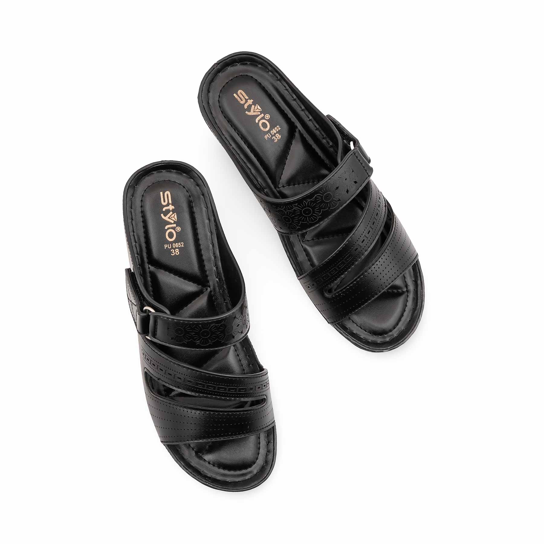Black Formal Slipper For Women PU0652 - Image 5