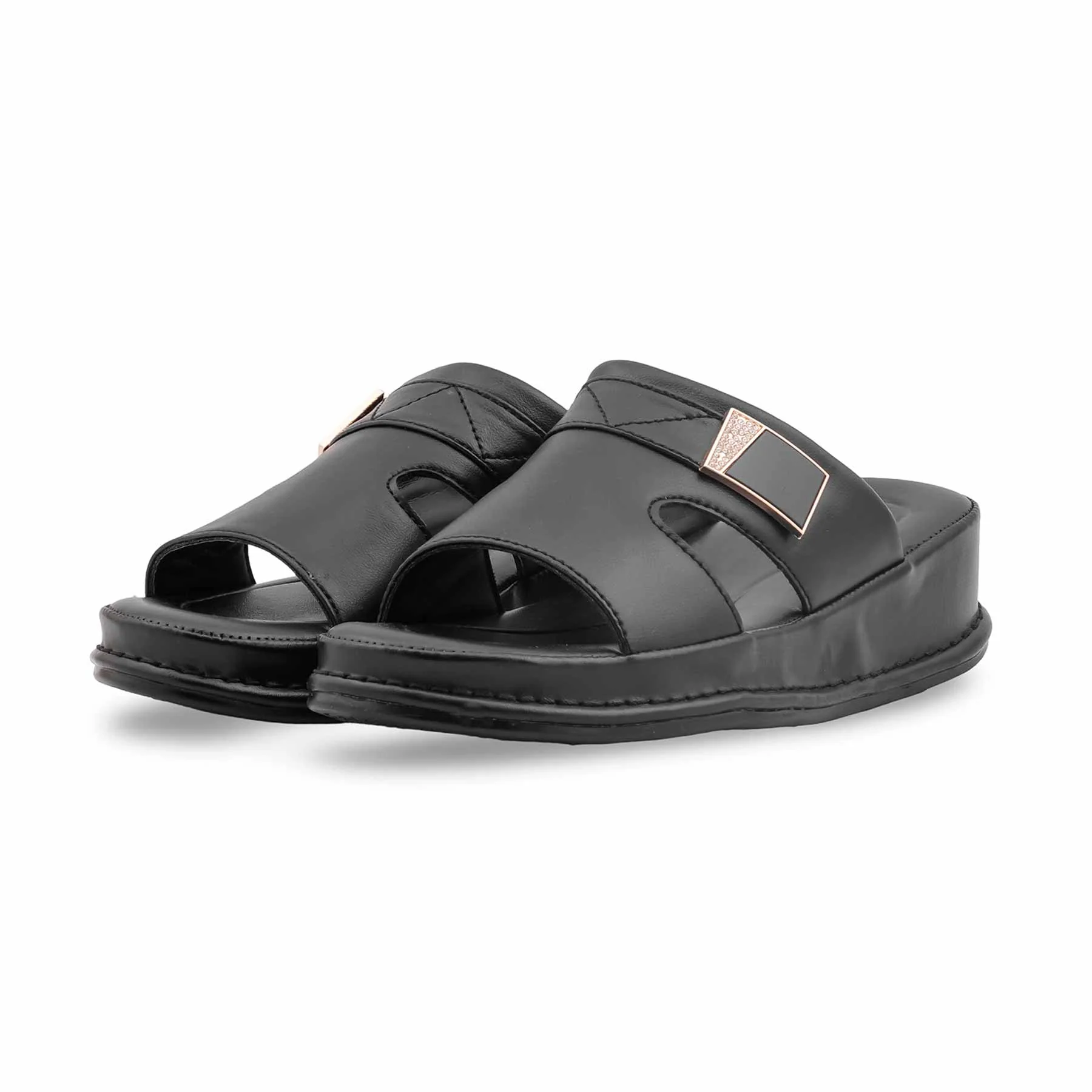 Black Formal Slipper For Women PU0674 - Image 3