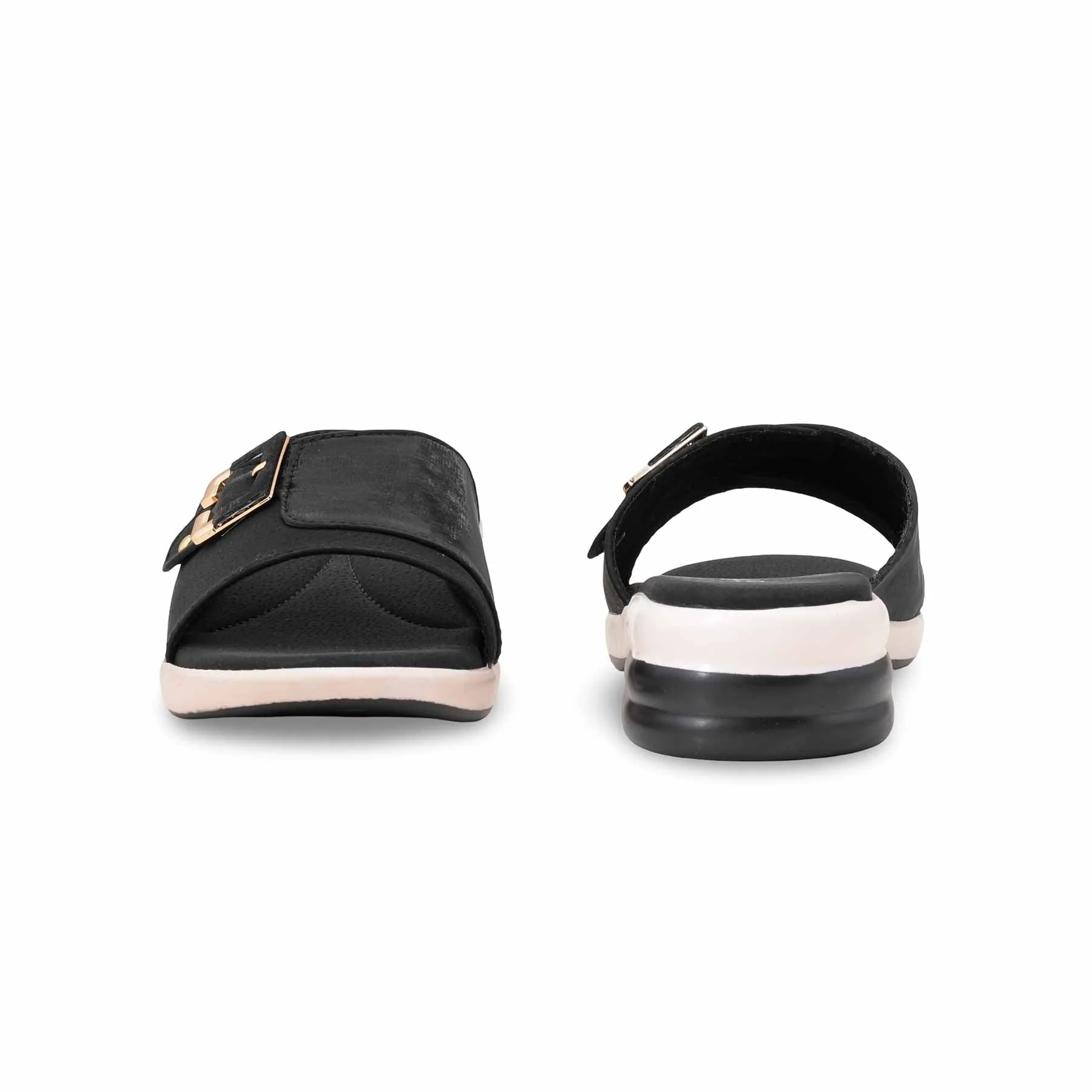 Black Formal Slipper For Women PU0678 - Image 4