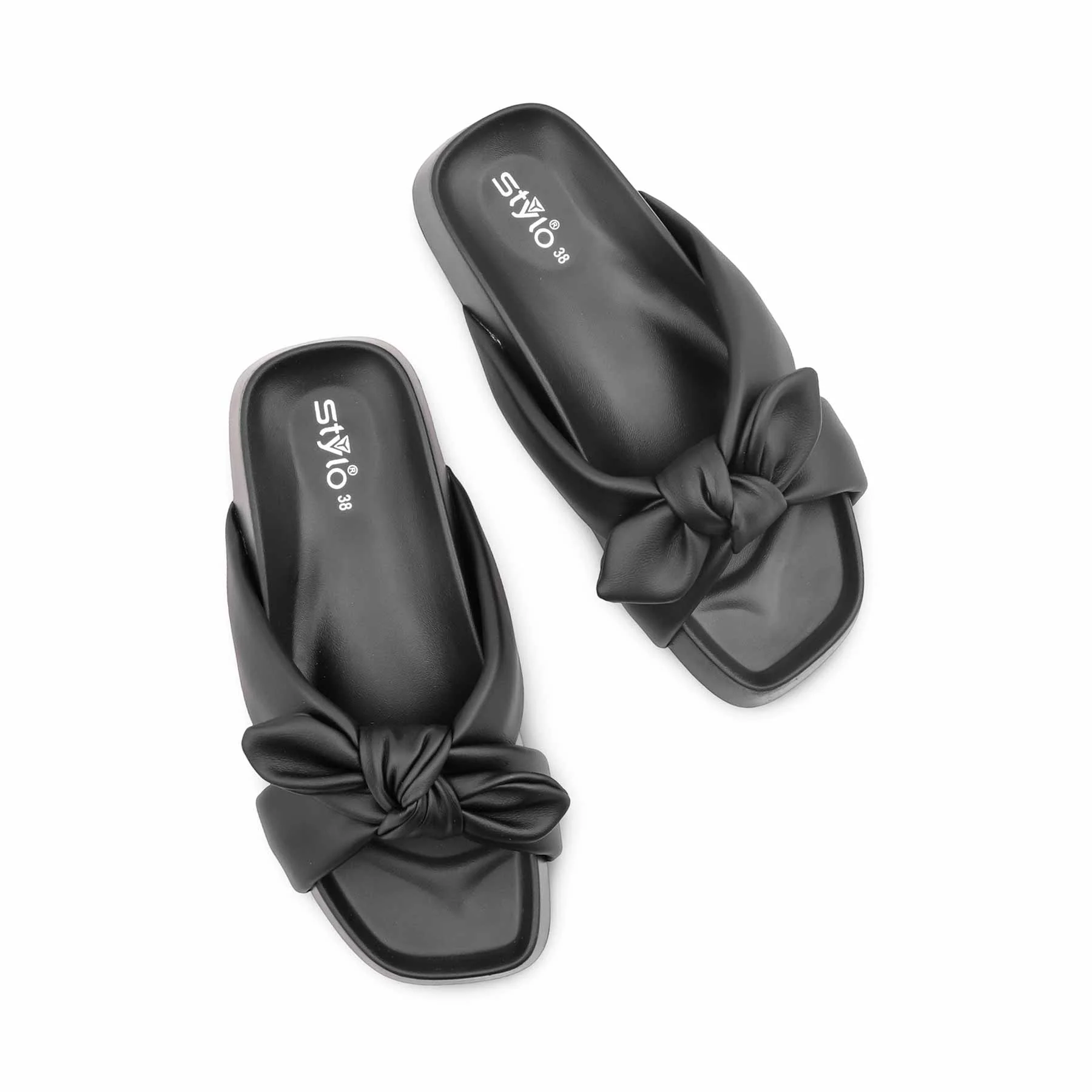 Black Formal Slipper For Women PU0760 - Image 5