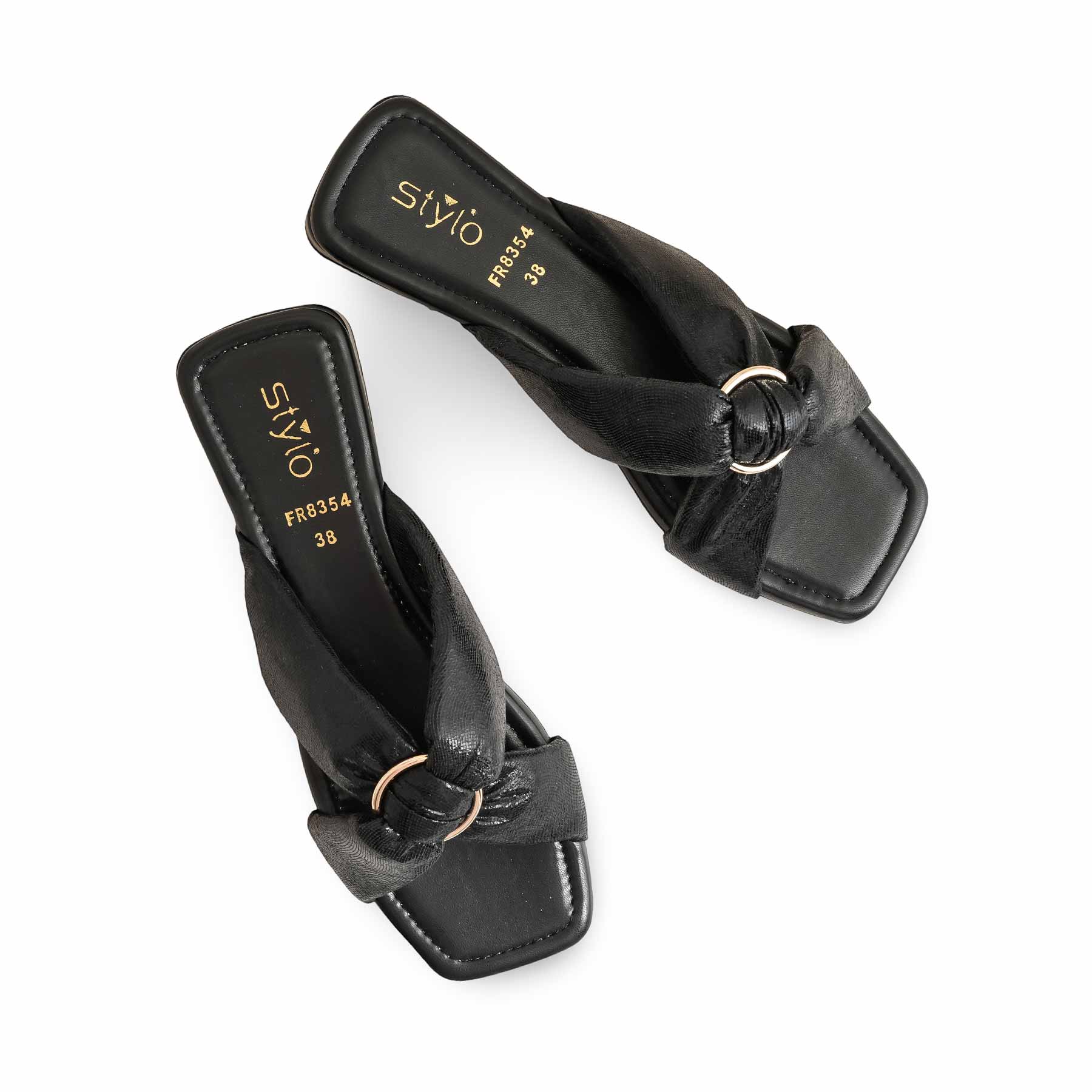 Black Formal Slipper FR8354 - Image 5