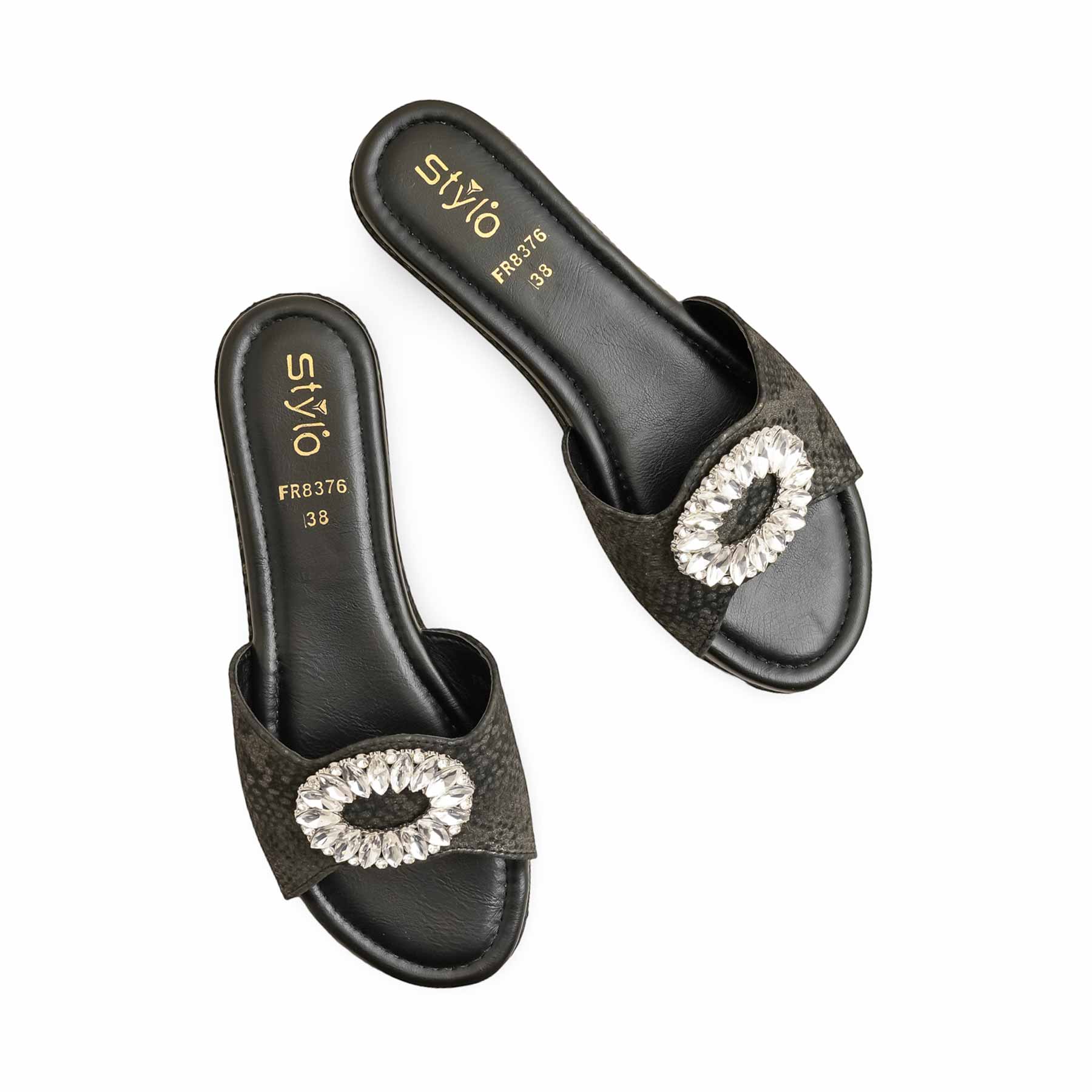 Black Formal Slipper FR8376 - Image 5
