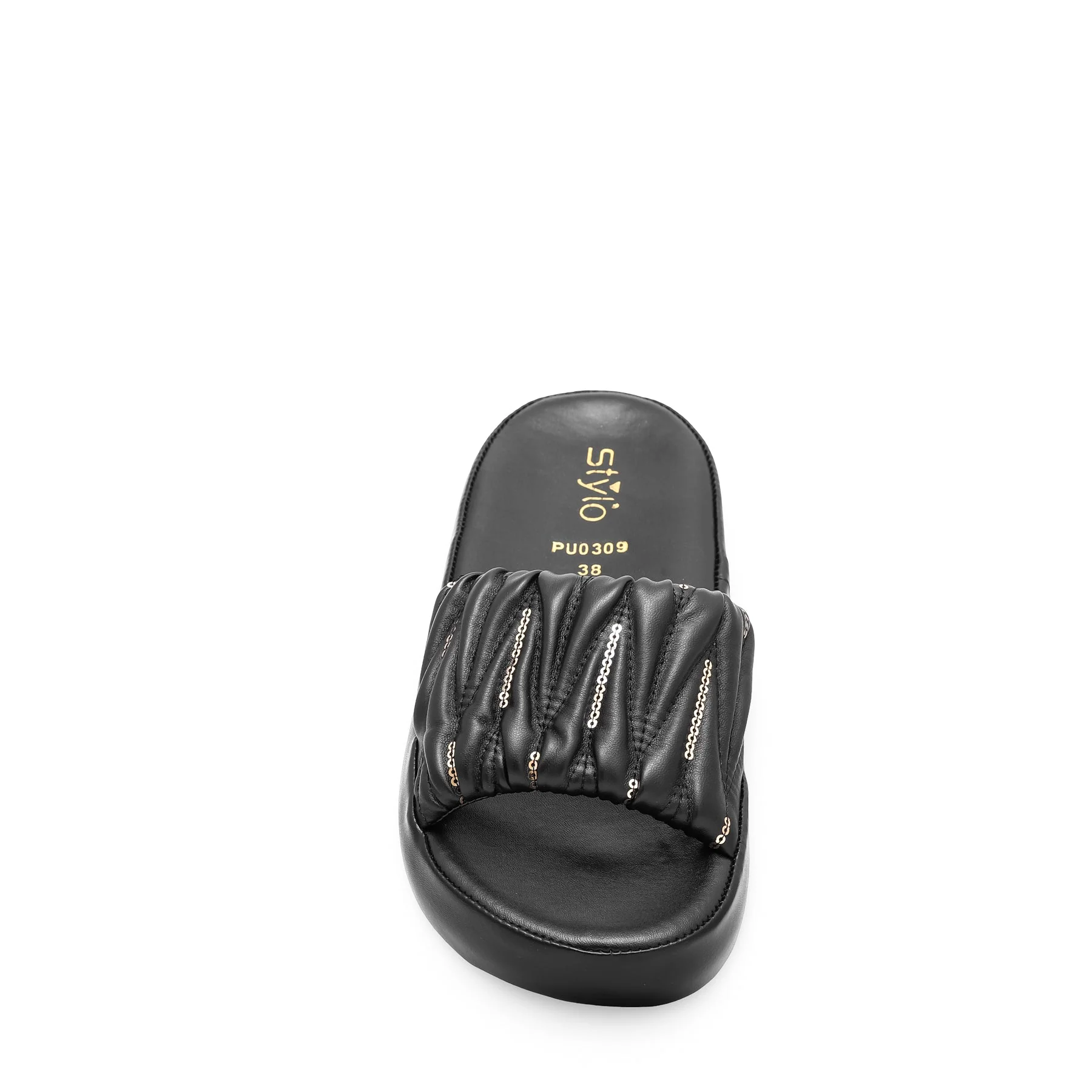 Black Formal Slipper PU0309 - Image 3