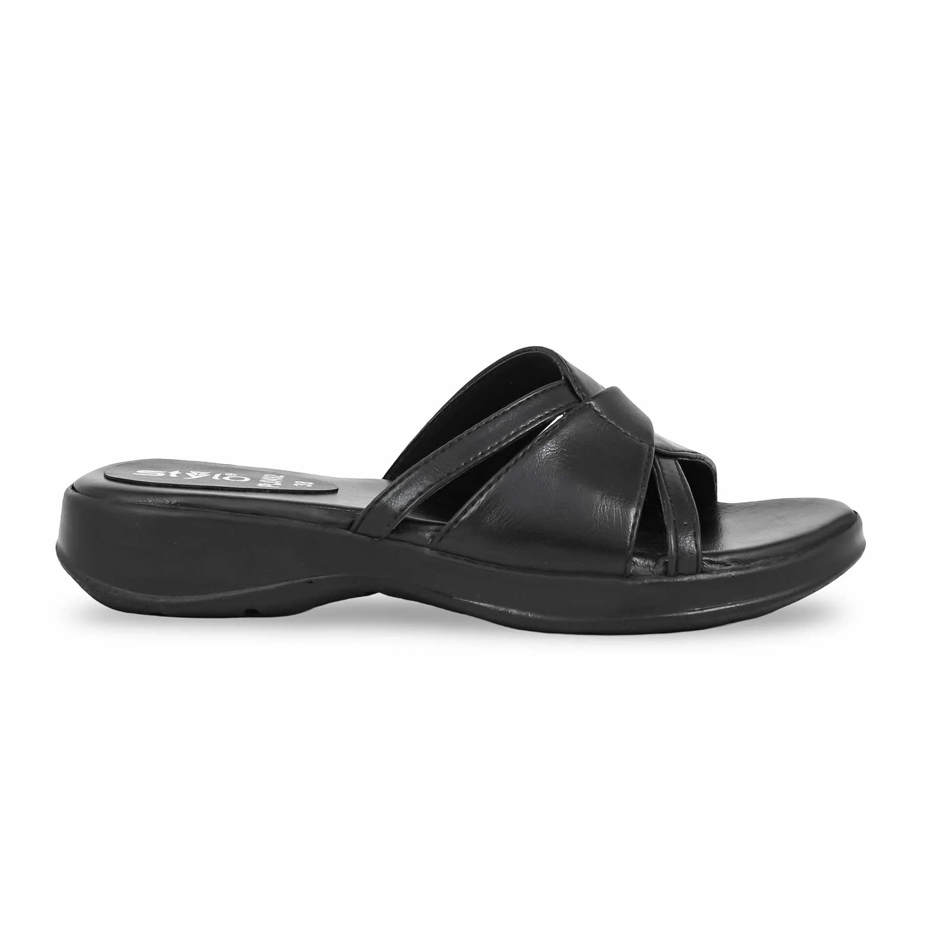Black Formal Slipper PU0492 - Image 2