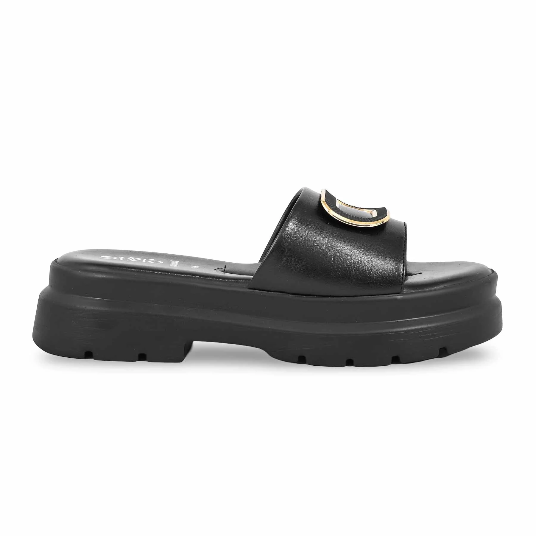 Black Formal Slipper PU0501 - Image 2