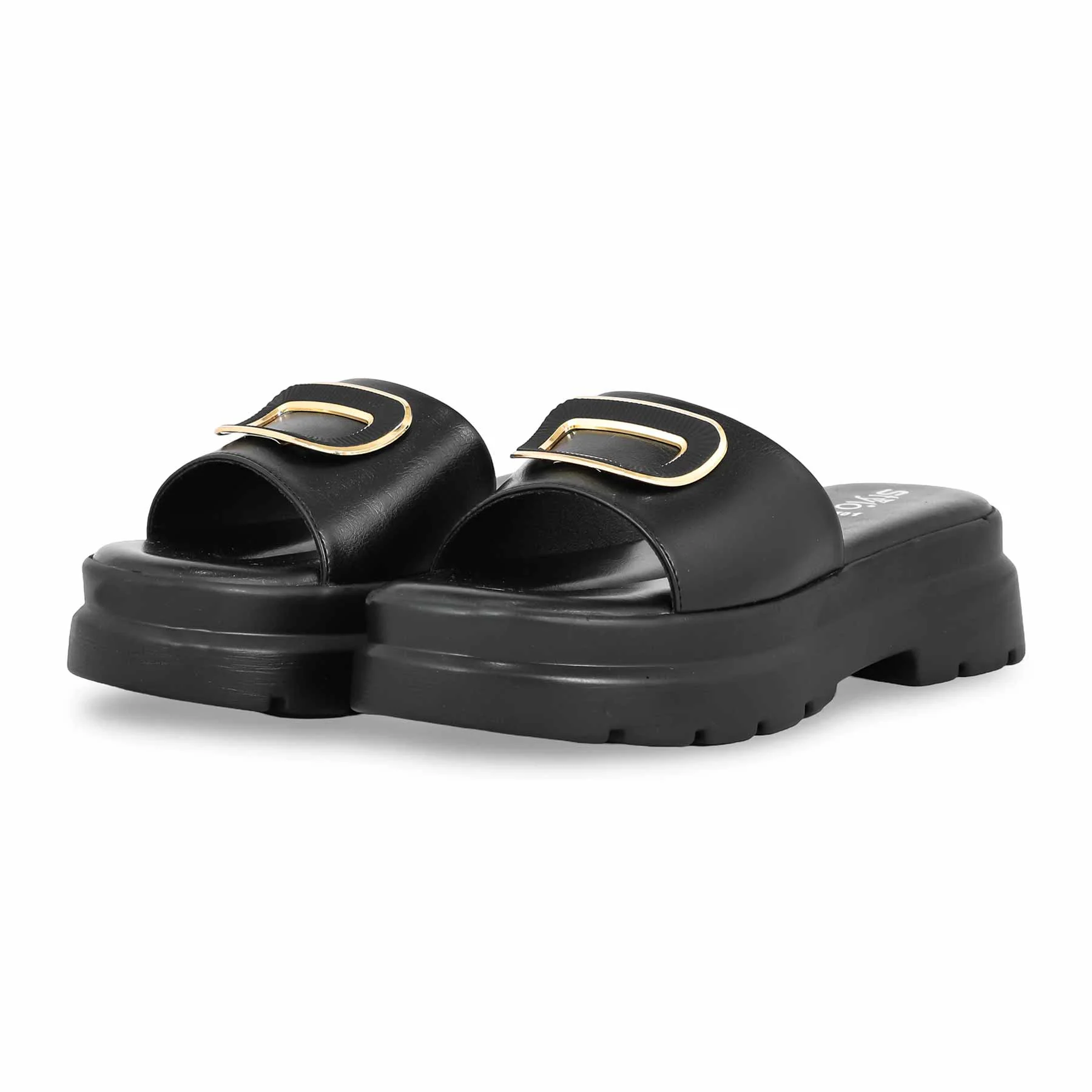 Black Formal Slipper PU0501 - Image 3