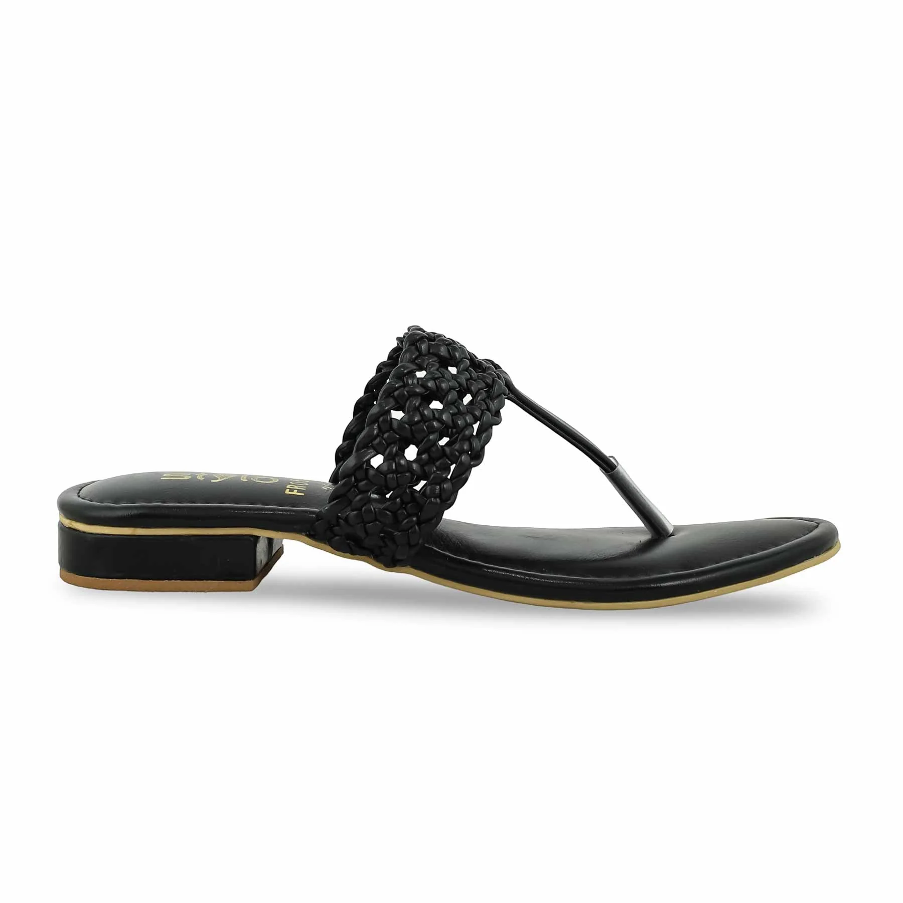 Black Formal Women Chappal FR0553 - Image 2
