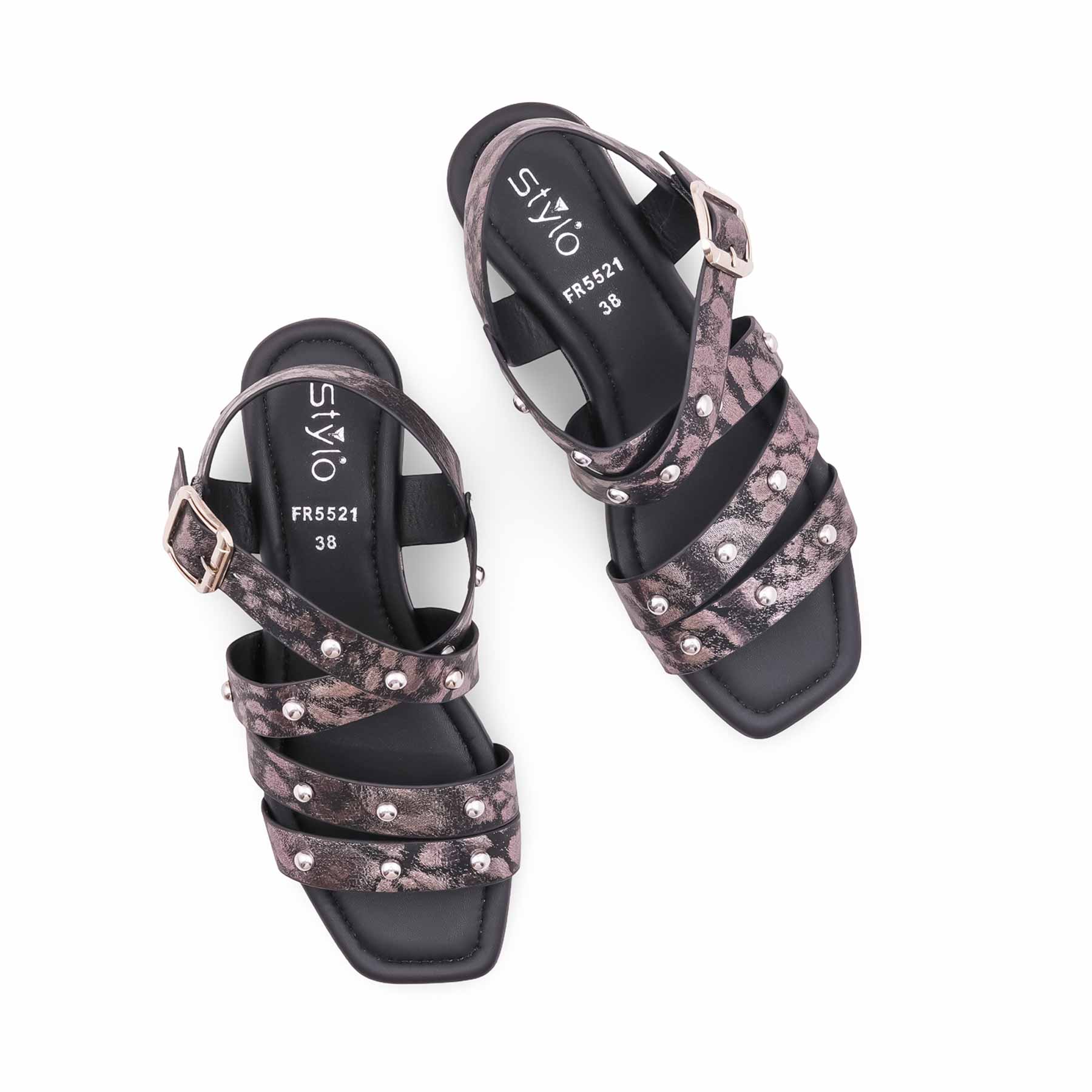 Black Formal Women Sandal FR5521 - Image 5