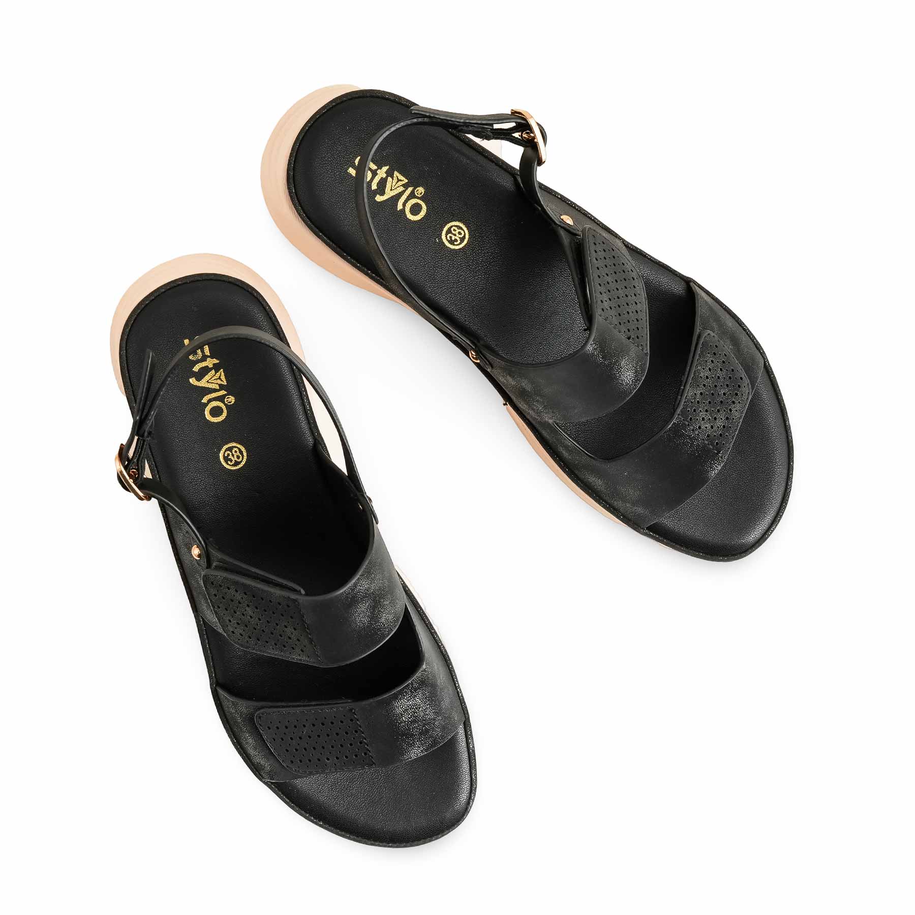 Black Formal Women Sandal PU0524 - Image 5