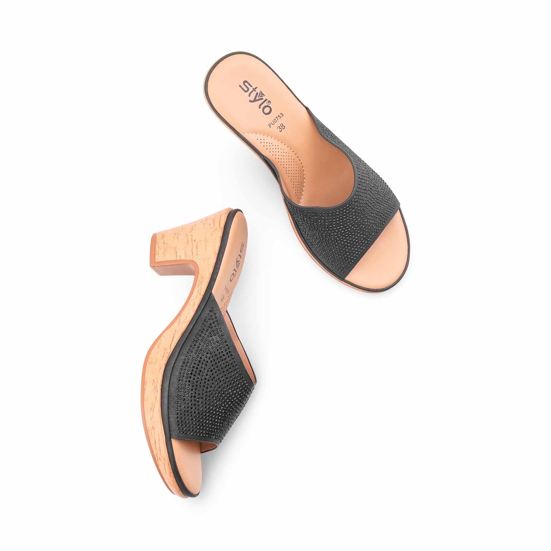 Black Formal Women Slipper PU0753 - Image 5