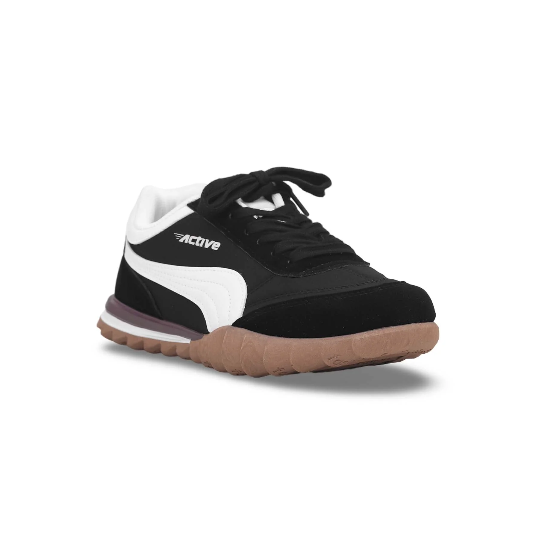 Black Lace-Up Trainers AT7244 - Image 2