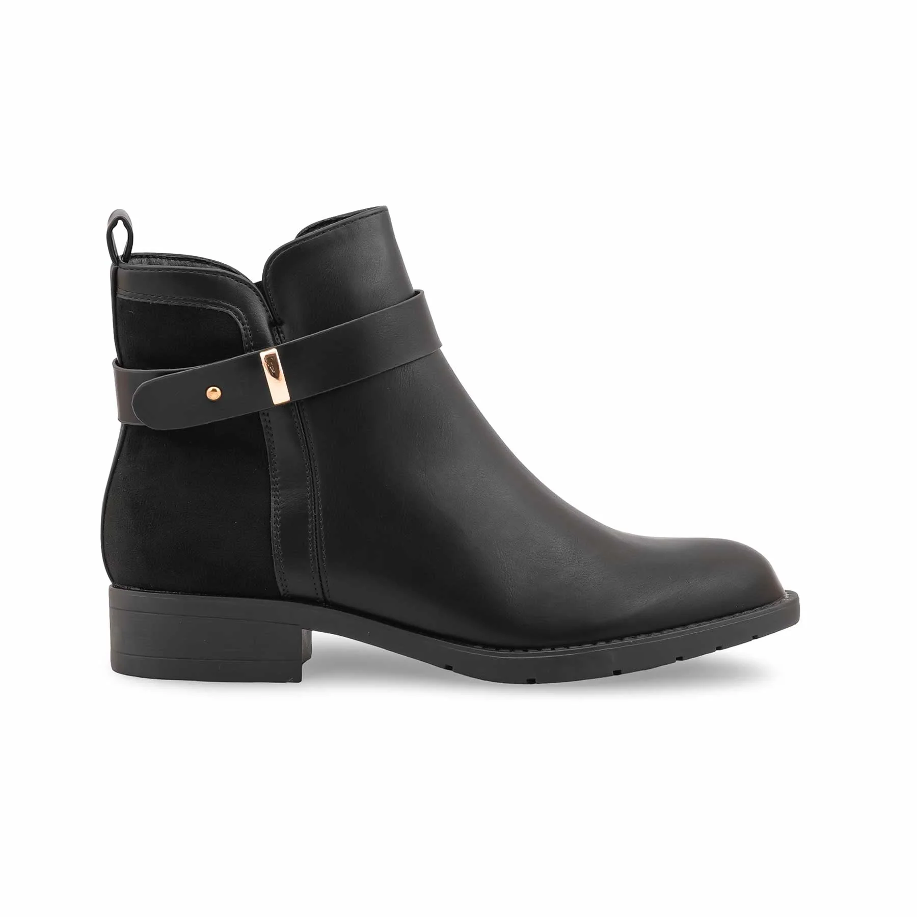 Black Long Shoes For Ladies WN9025 - Image 2