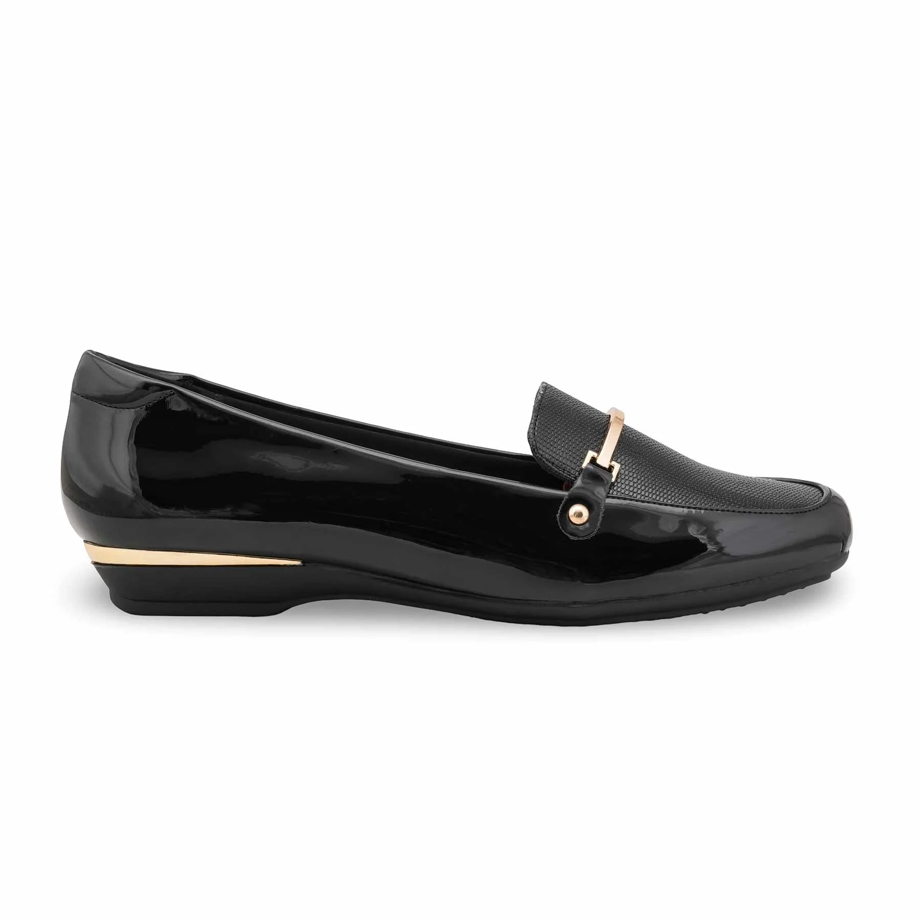Black Moccasin For Ladies WN4519 - Image 3