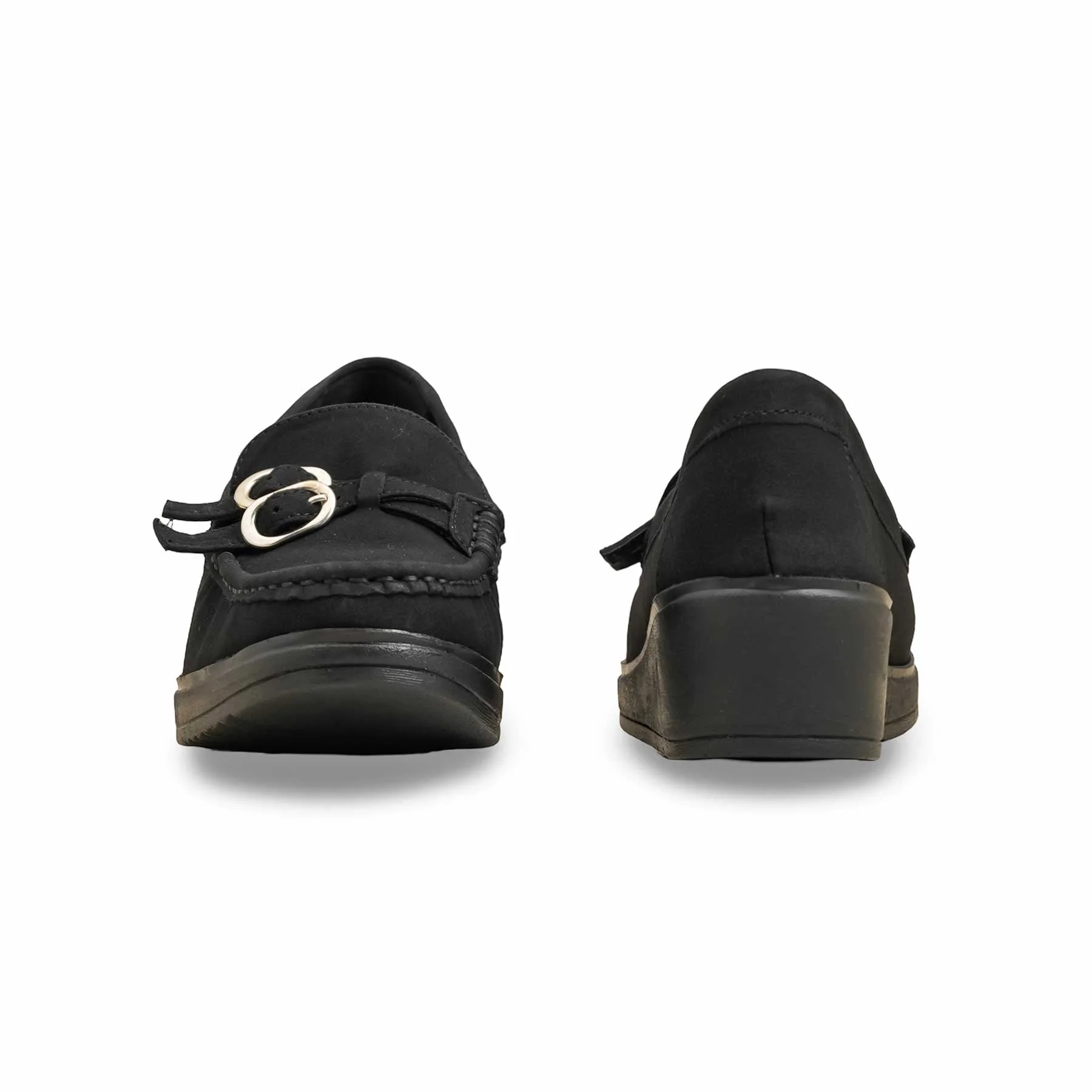 Black Moccasin For Ladies WN4530 - Image 5